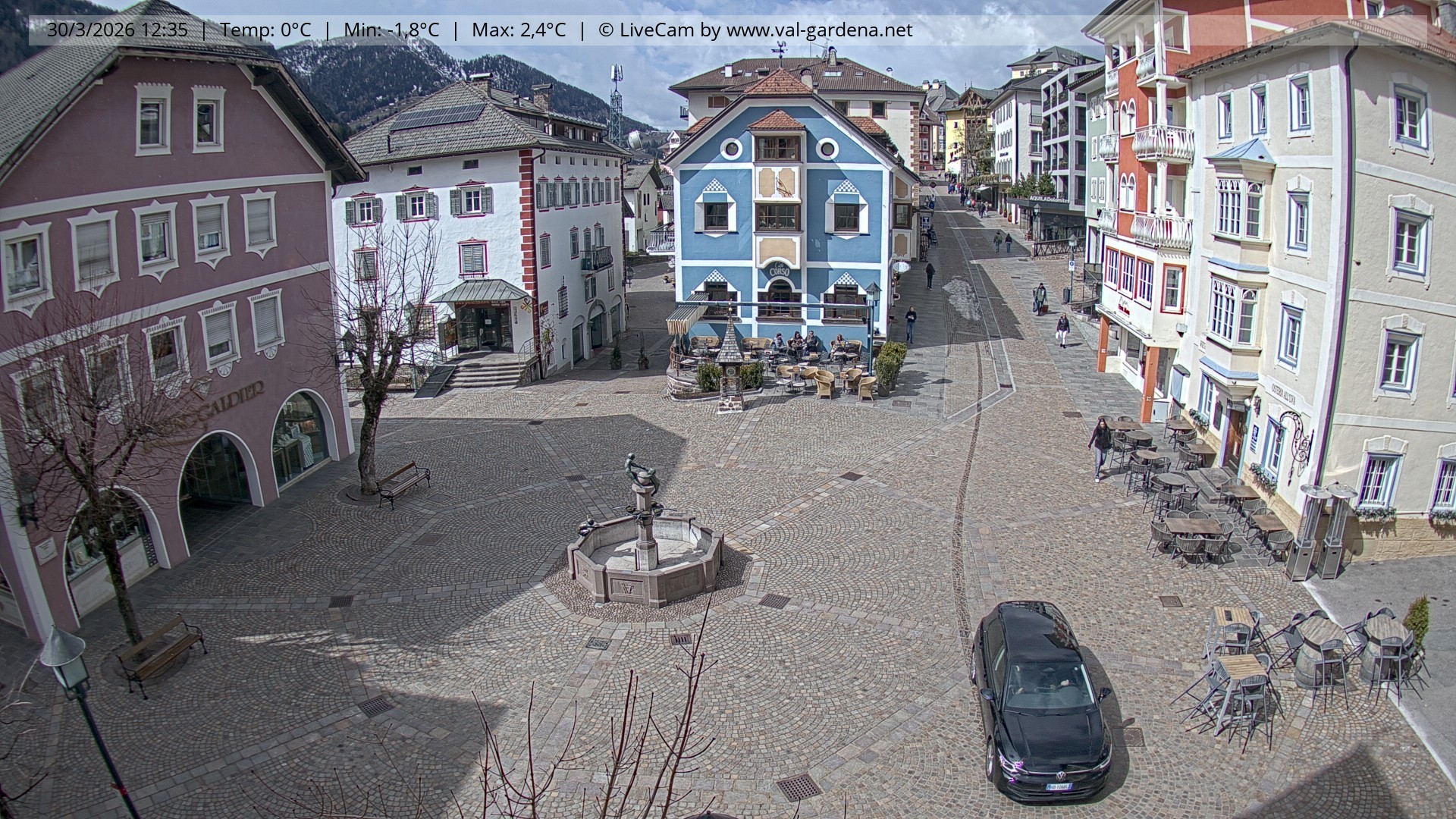 Archiv Foto Webcam St. Ulrich: Dorfzentrum