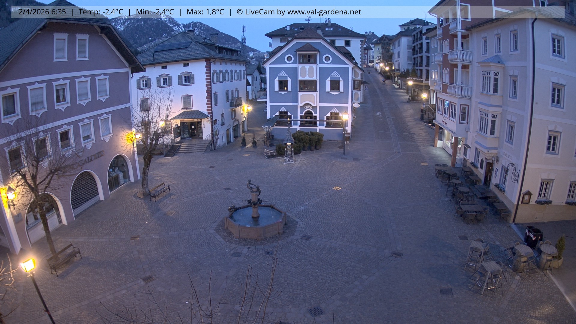 Archiv Foto Webcam St. Ulrich: Dorfzentrum