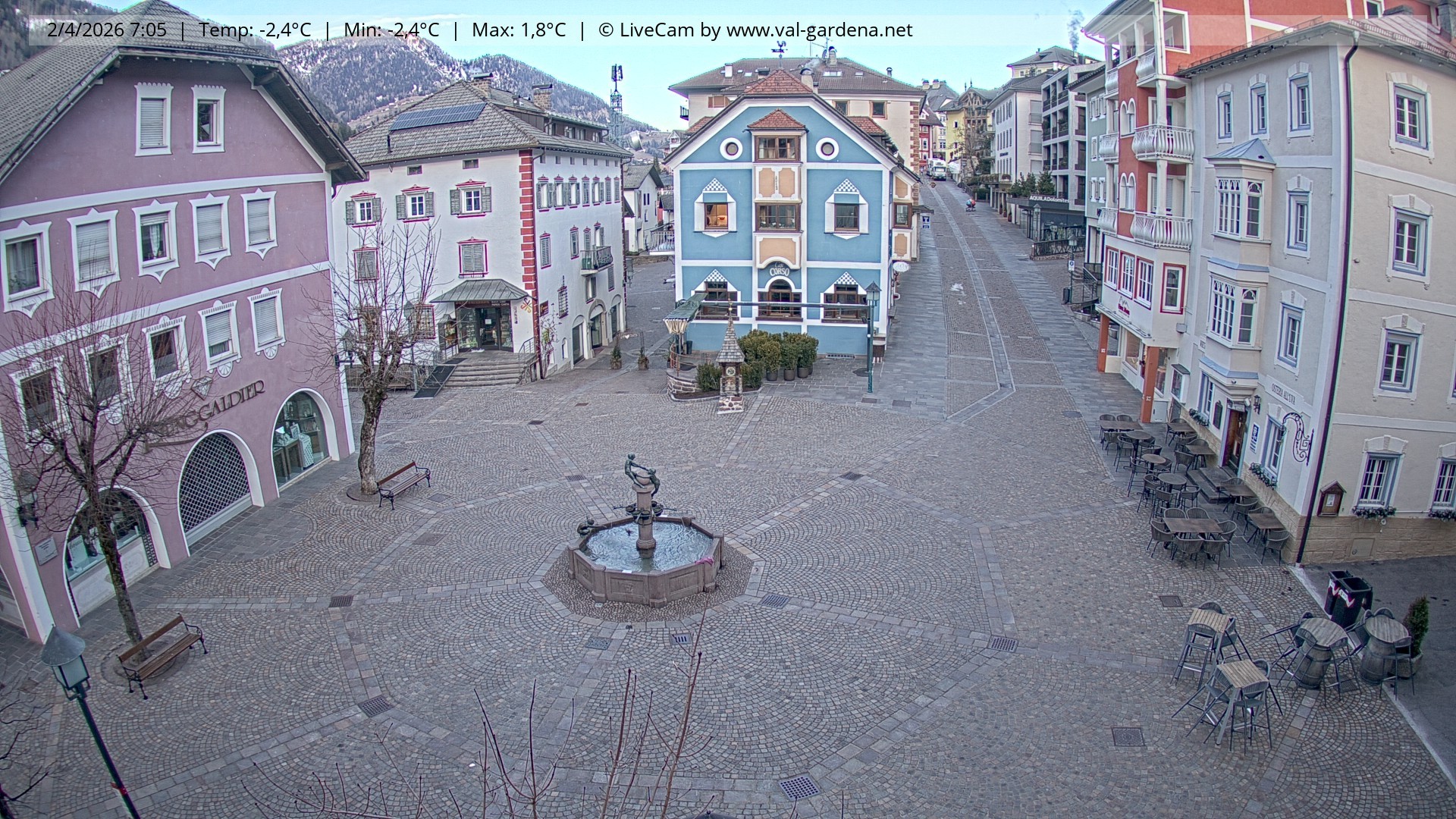 Archiv Foto Webcam St. Ulrich: Dorfzentrum