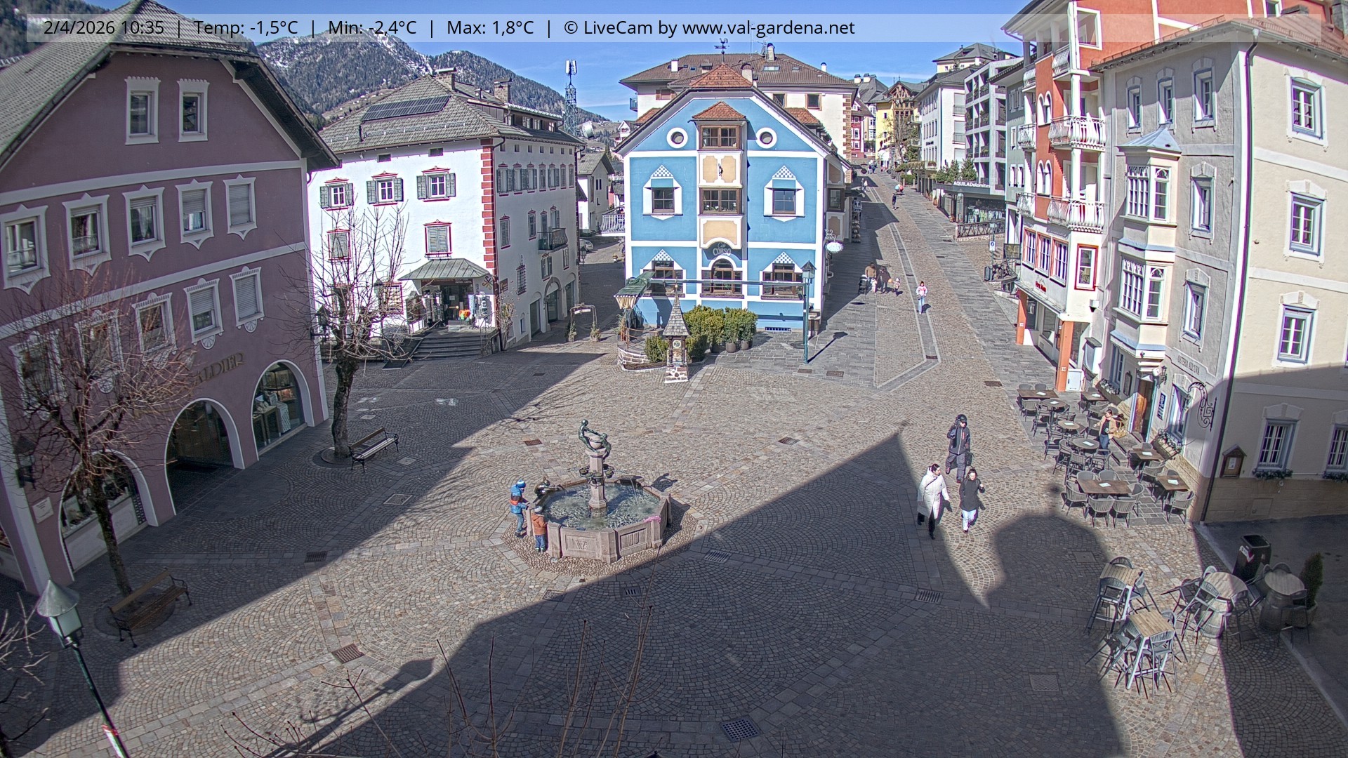 Archiv Foto Webcam St. Ulrich: Dorfzentrum