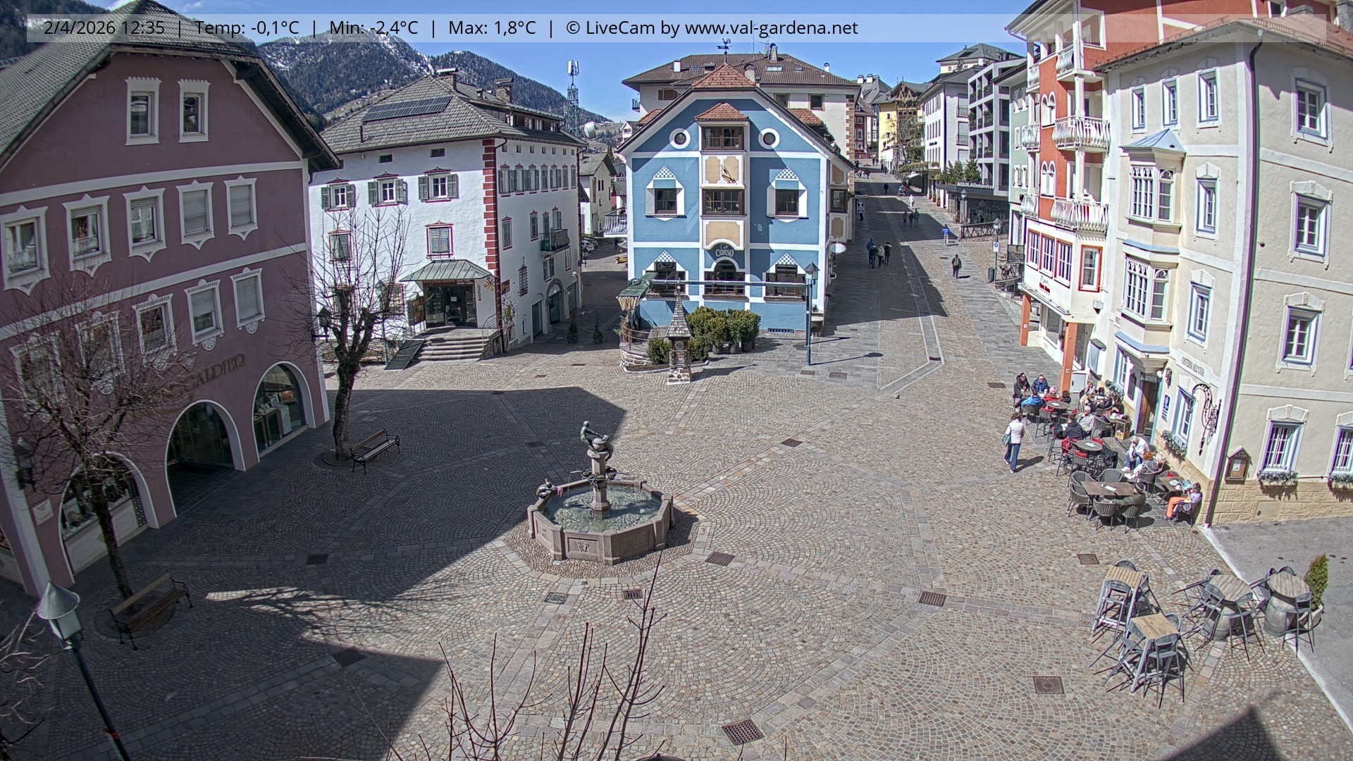 Archiv Foto Webcam St. Ulrich: Dorfzentrum