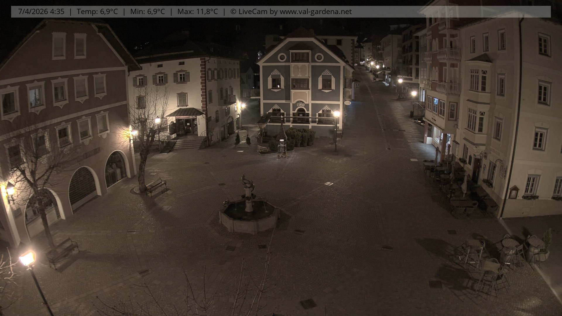Archiv Foto Webcam St. Ulrich: Dorfzentrum