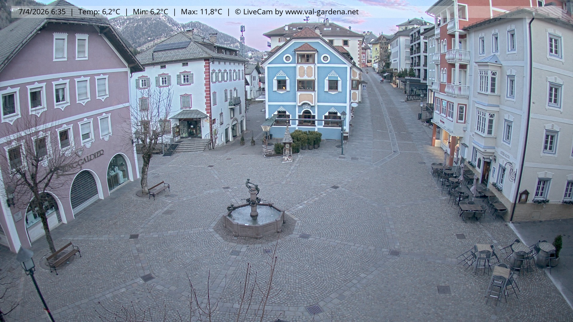 Archiv Foto Webcam St. Ulrich: Dorfzentrum