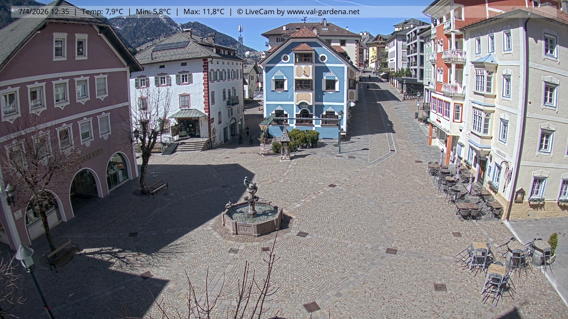 Archiv Foto Webcam St. Ulrich: Dorfzentrum