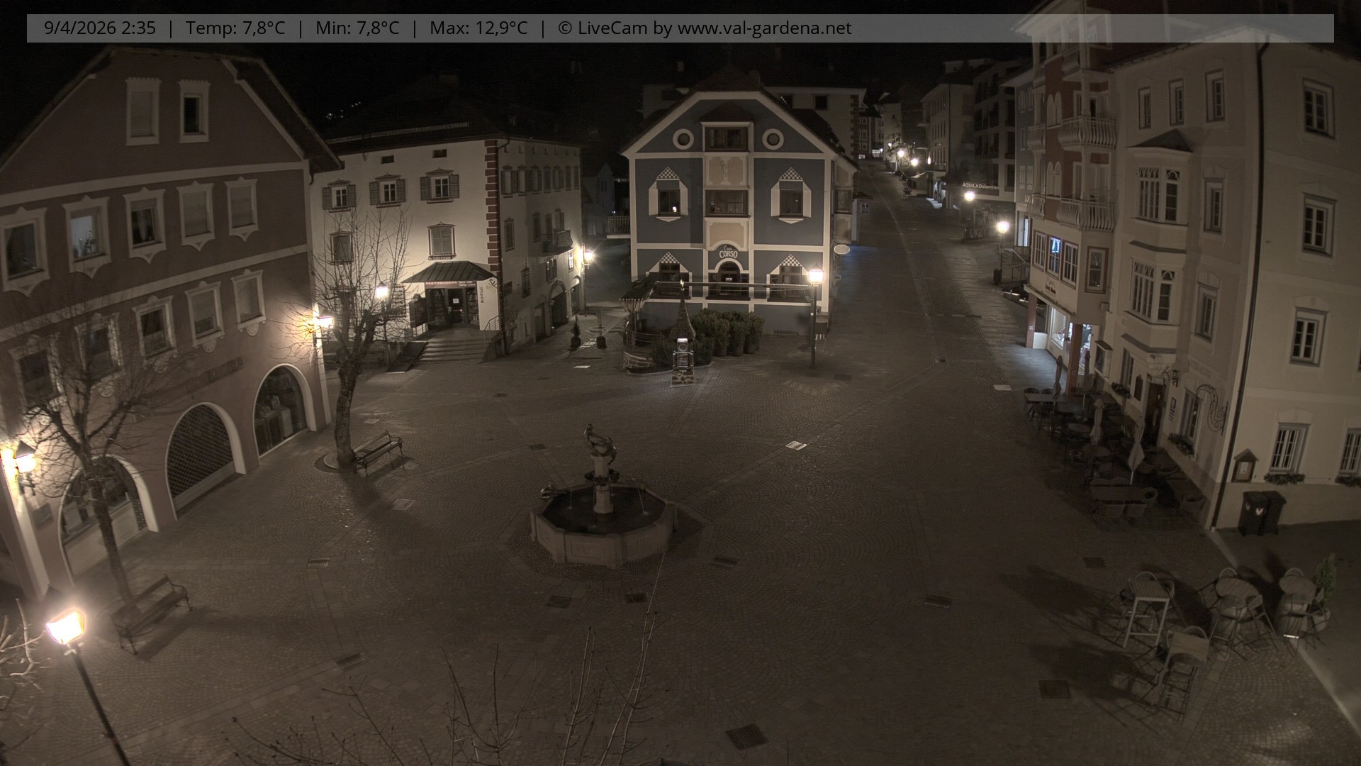 Archiv Foto Webcam St. Ulrich: Dorfzentrum