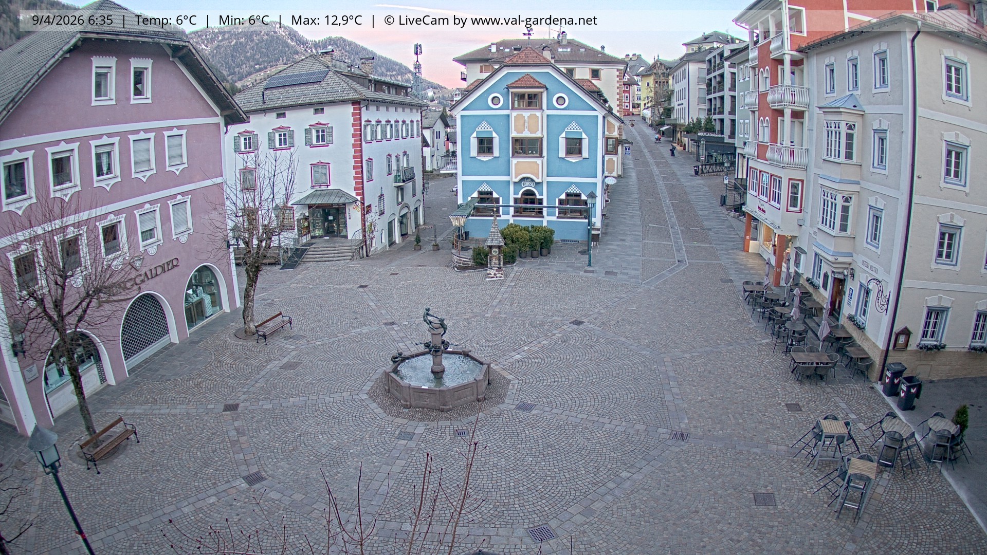 Archiv Foto Webcam St. Ulrich: Dorfzentrum