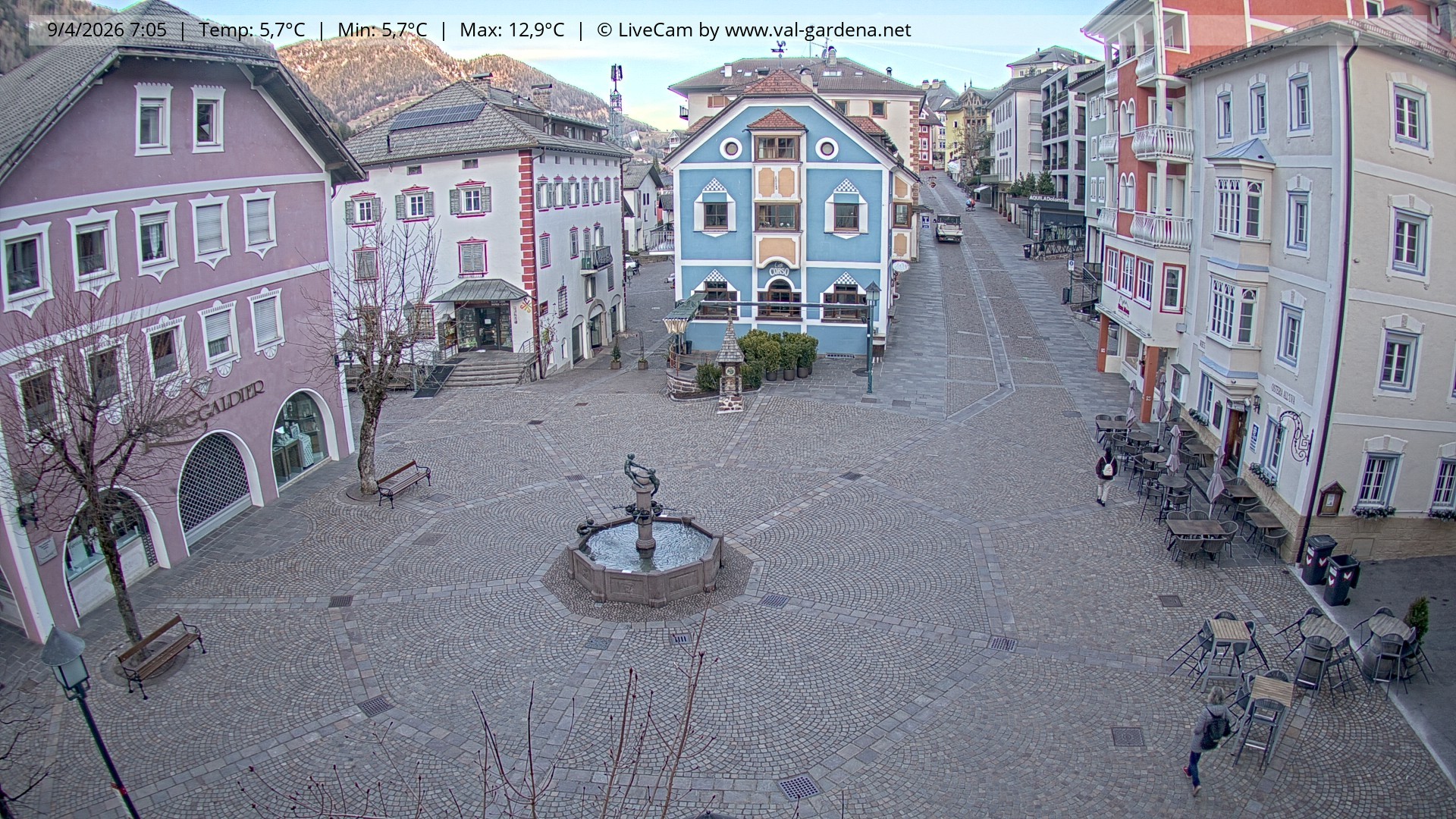 Archiv Foto Webcam St. Ulrich: Dorfzentrum