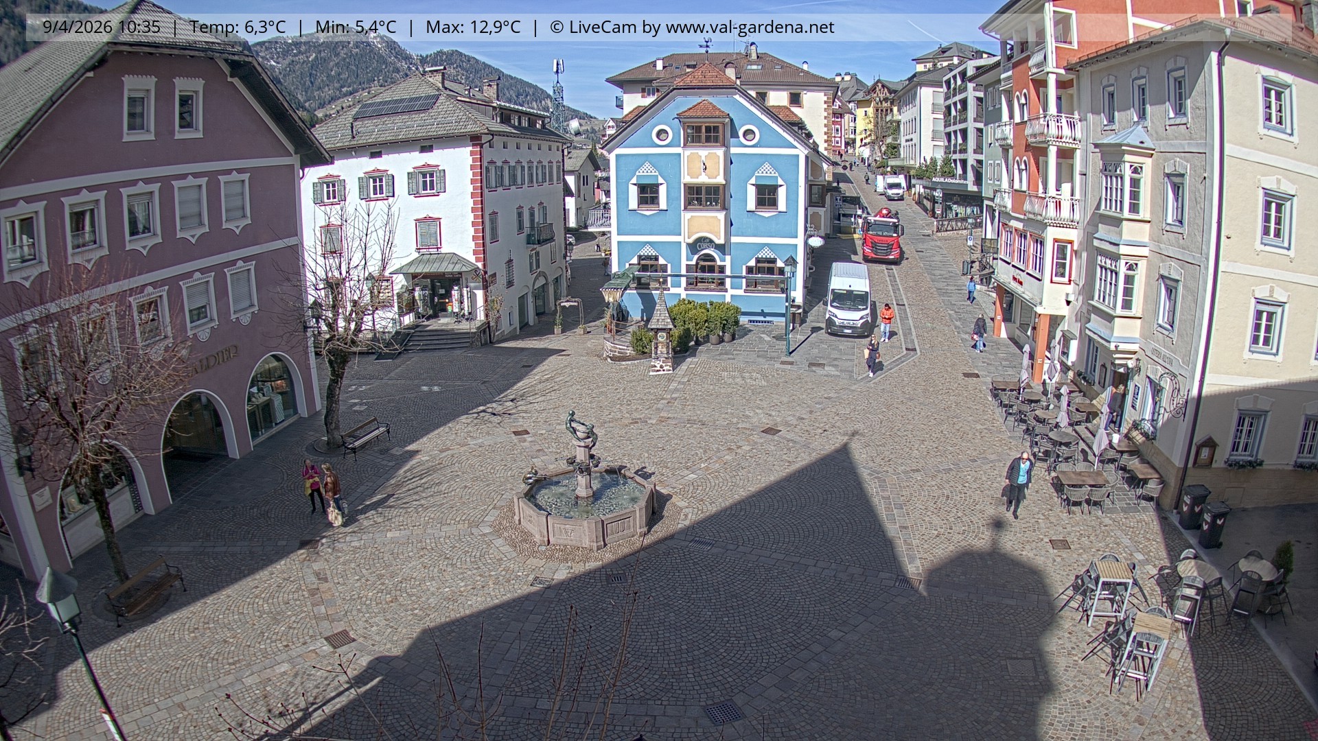 Archiv Foto Webcam St. Ulrich: Dorfzentrum
