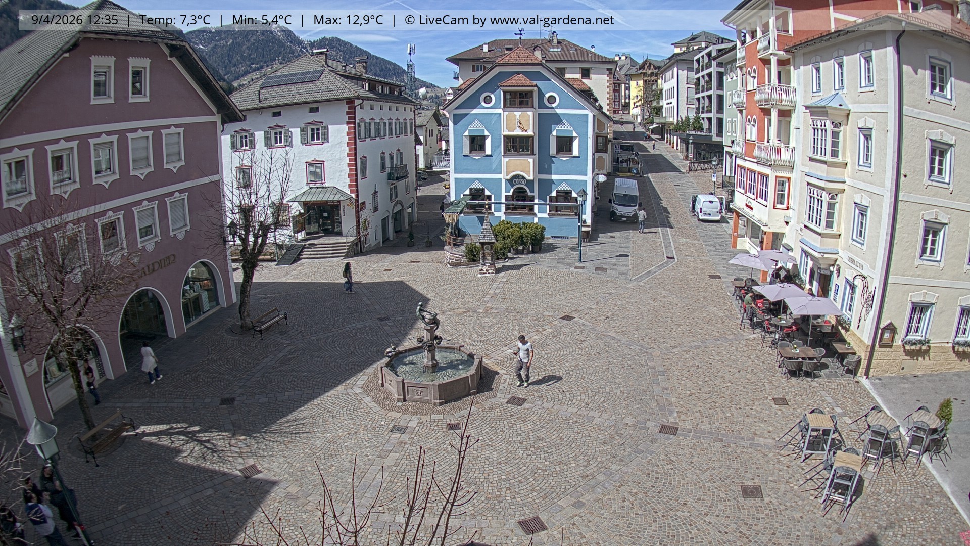 Archiv Foto Webcam St. Ulrich: Dorfzentrum