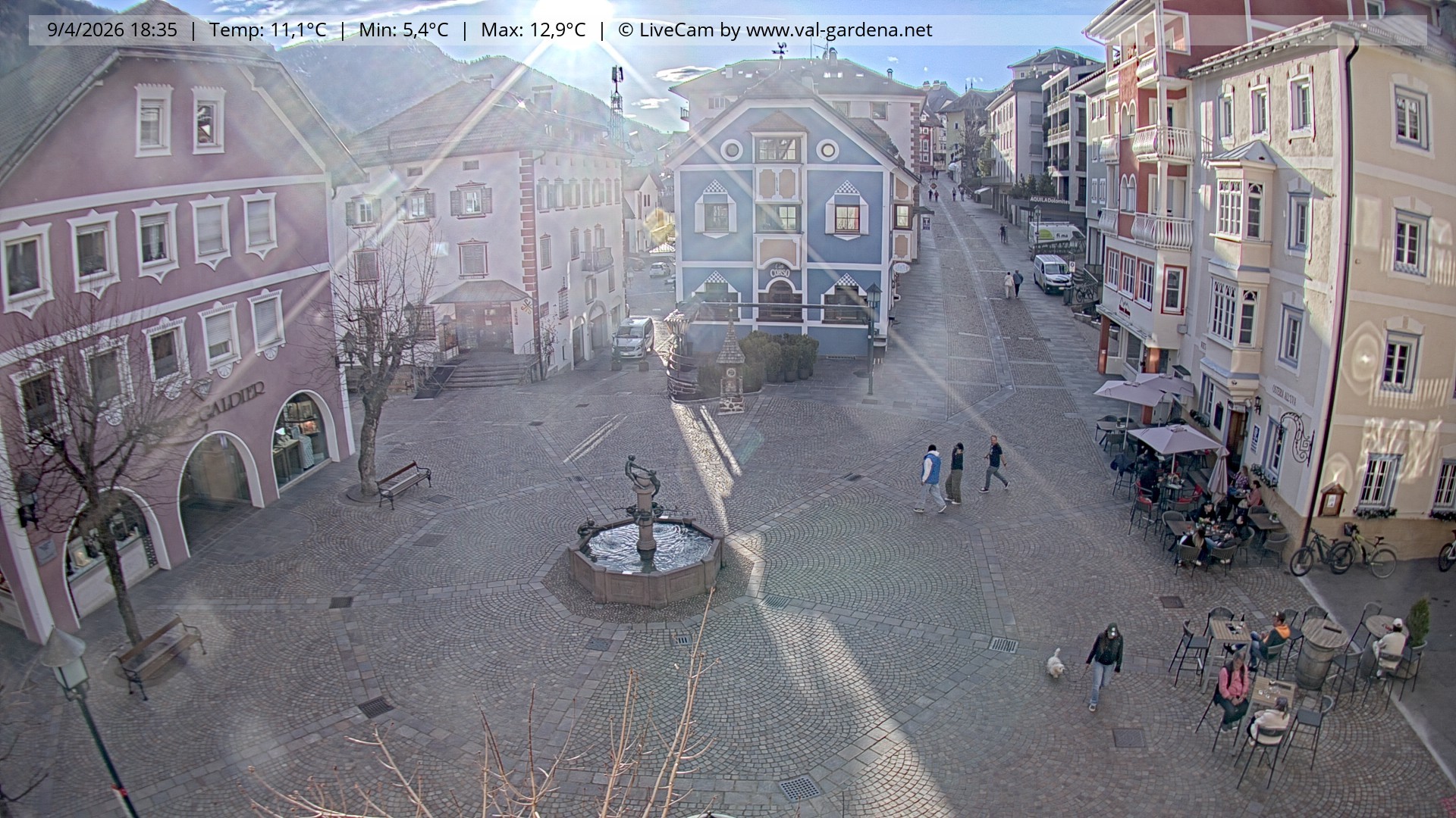 Archiv Foto Webcam St. Ulrich: Dorfzentrum