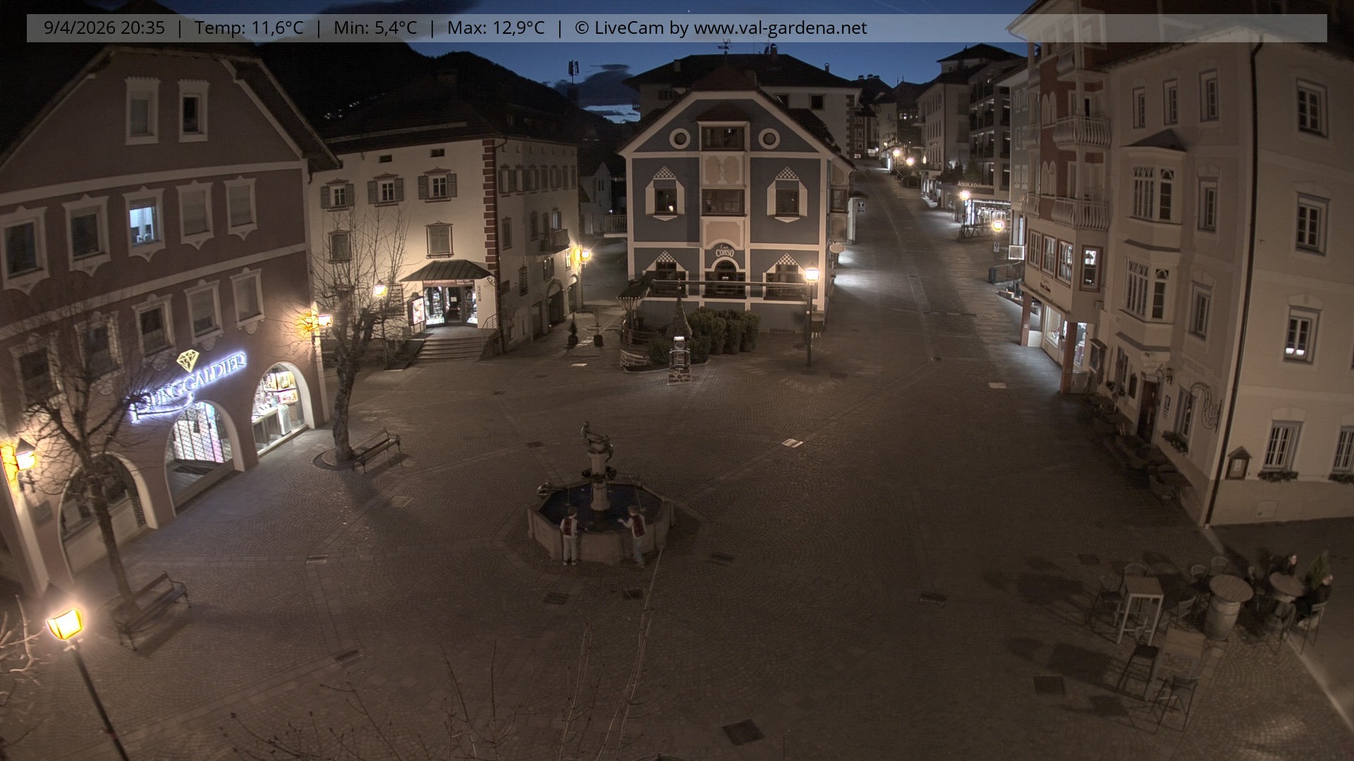 Archiv Foto Webcam St. Ulrich: Dorfzentrum