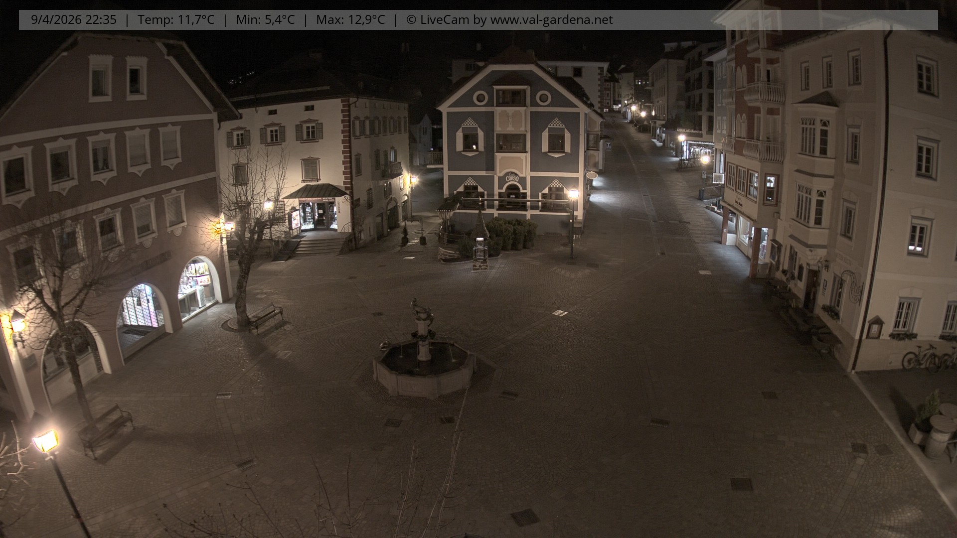 Archiv Foto Webcam St. Ulrich: Dorfzentrum