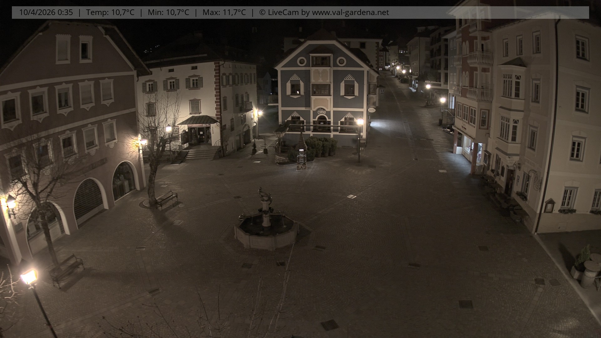 Archiv Foto Webcam St. Ulrich: Dorfzentrum