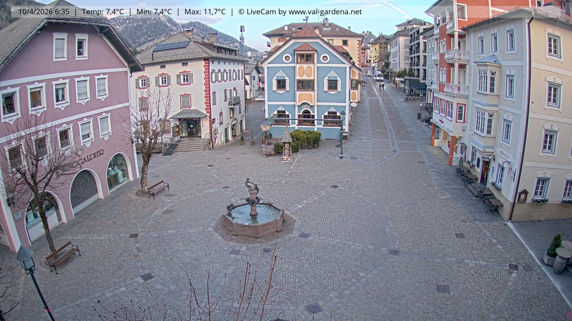 Archiv Foto Webcam St. Ulrich: Dorfzentrum