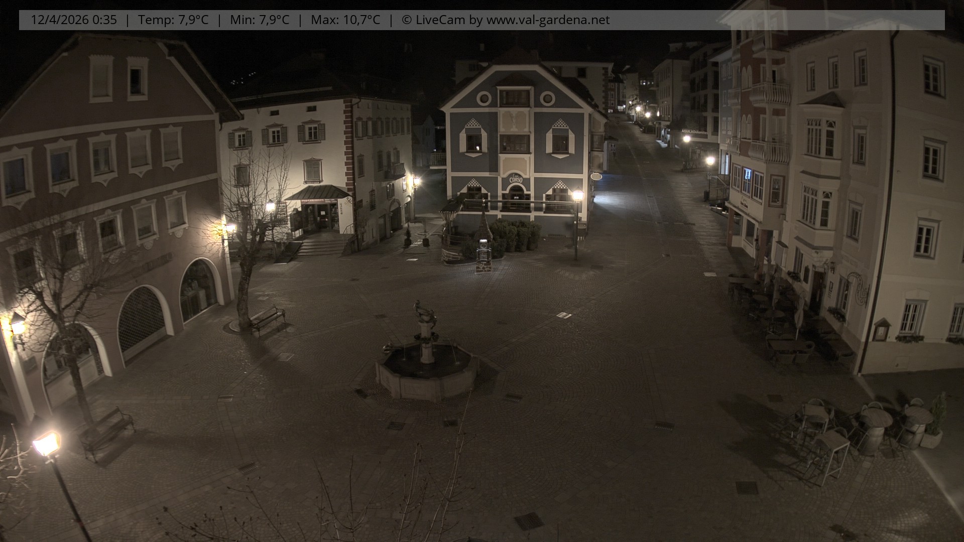 Archiv Foto Webcam St. Ulrich: Dorfzentrum