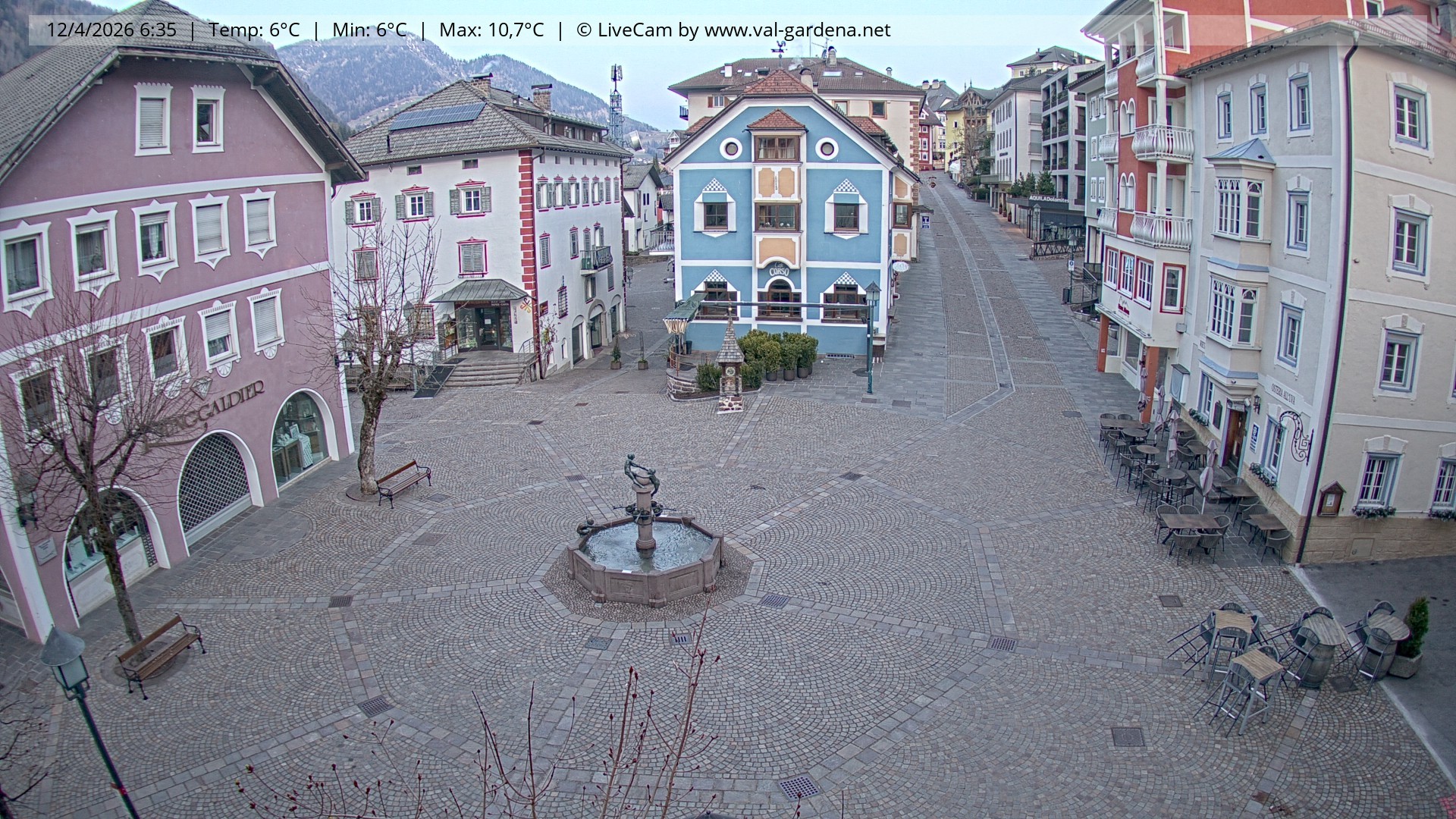 Archiv Foto Webcam St. Ulrich: Dorfzentrum