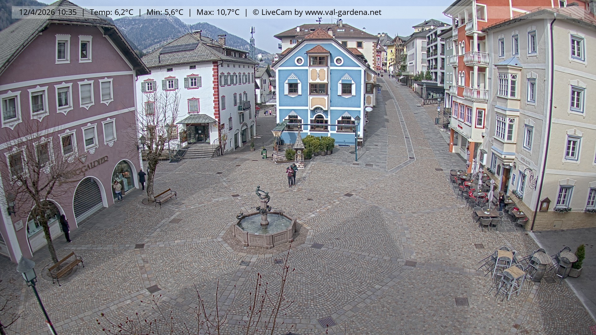 Archiv Foto Webcam St. Ulrich: Dorfzentrum