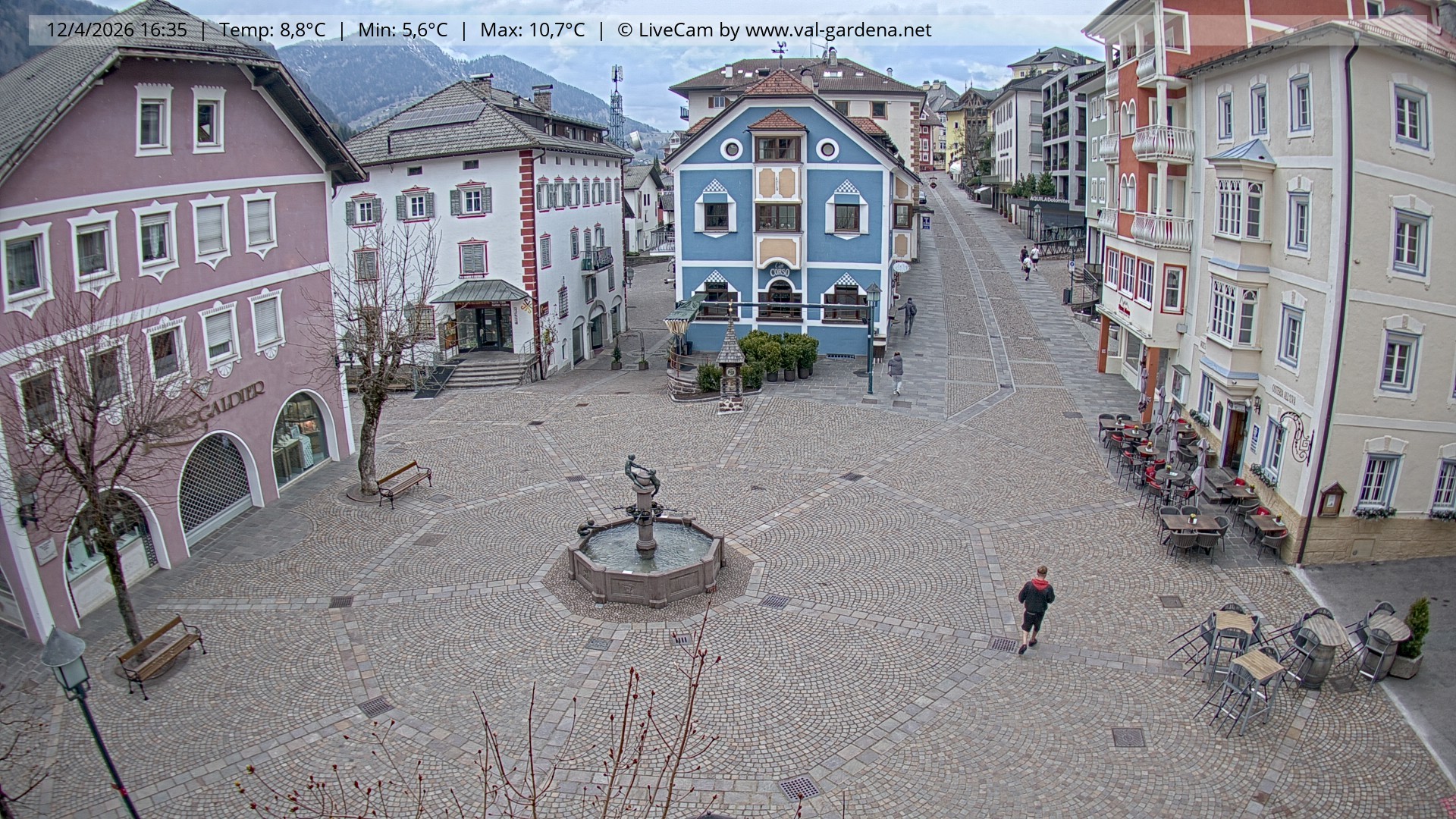 Archiv Foto Webcam St. Ulrich: Dorfzentrum