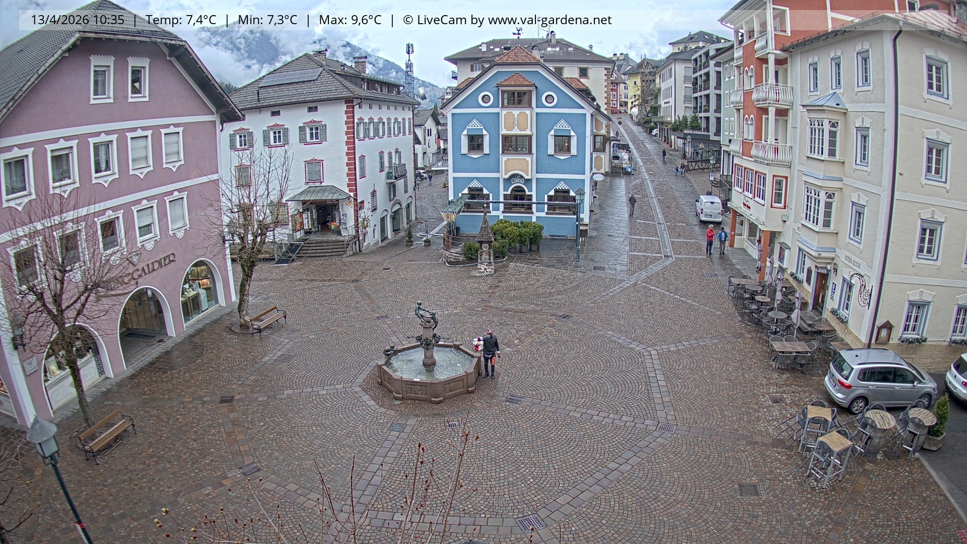 Archiv Foto Webcam St. Ulrich: Dorfzentrum