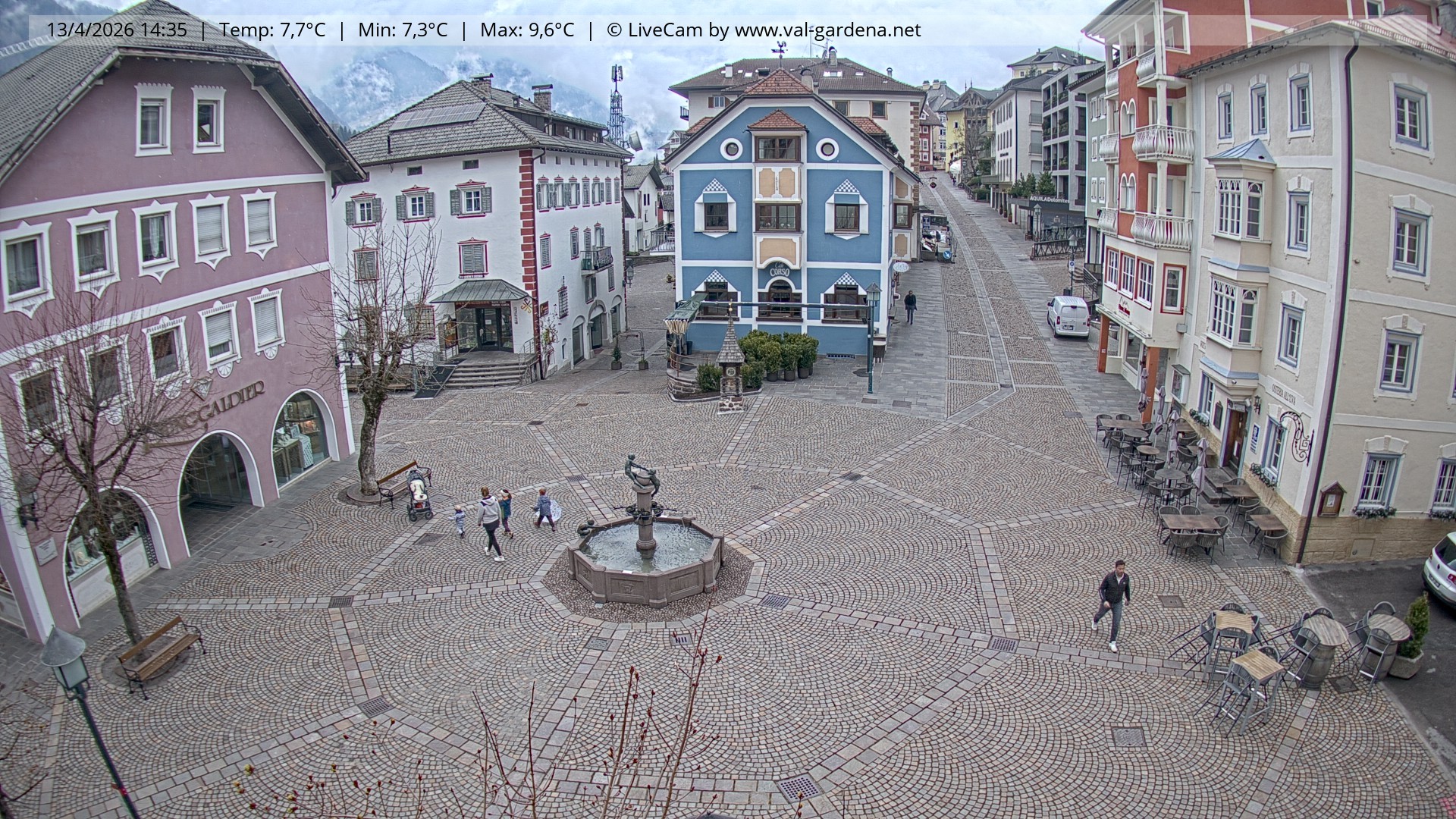 Archiv Foto Webcam St. Ulrich: Dorfzentrum