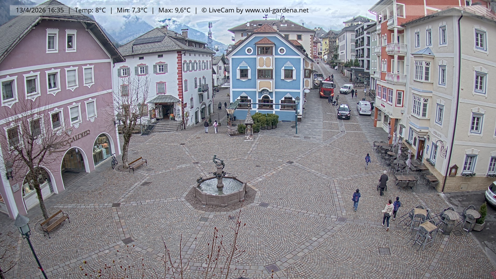 Archiv Foto Webcam St. Ulrich: Dorfzentrum