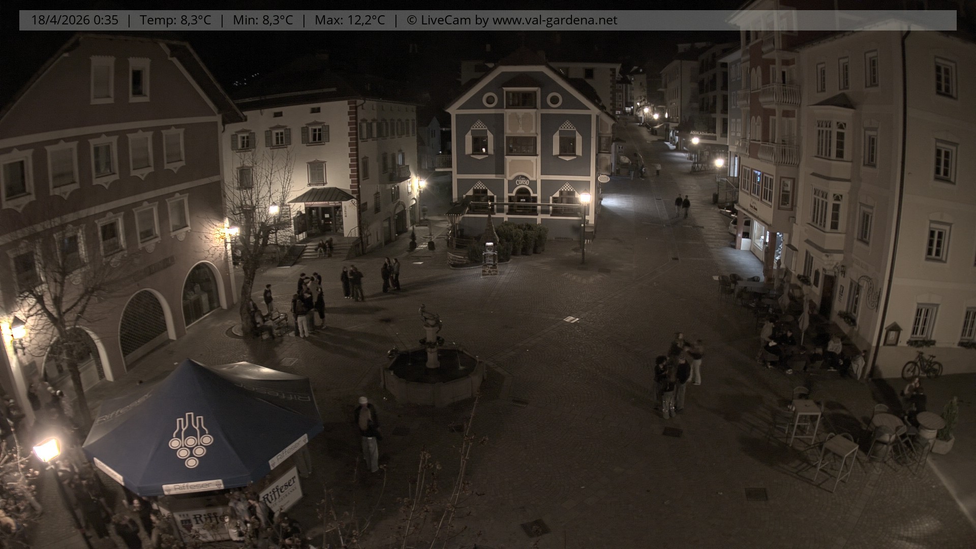 Archiv Foto Webcam St. Ulrich: Dorfzentrum