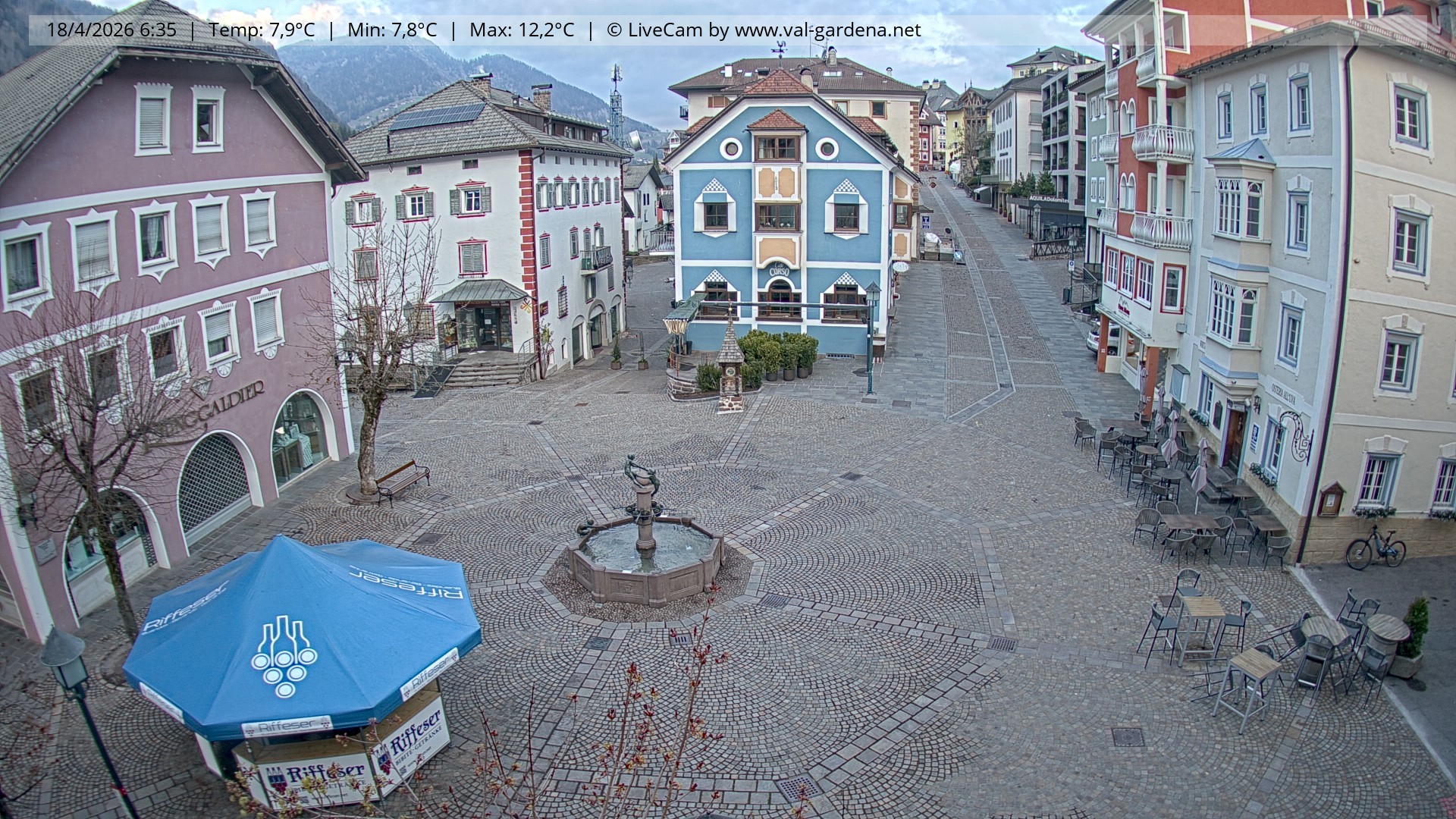 Archiv Foto Webcam St. Ulrich: Dorfzentrum