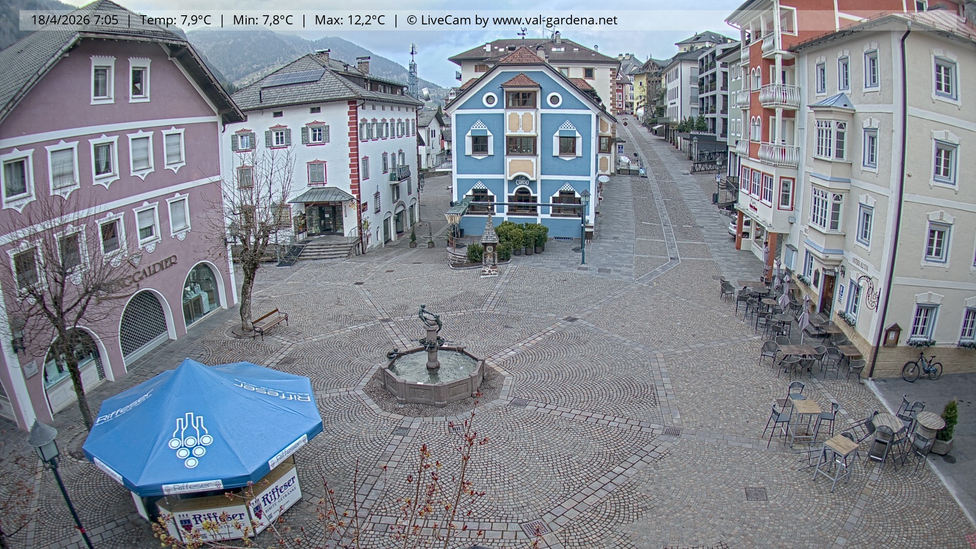 Archiv Foto Webcam St. Ulrich: Dorfzentrum