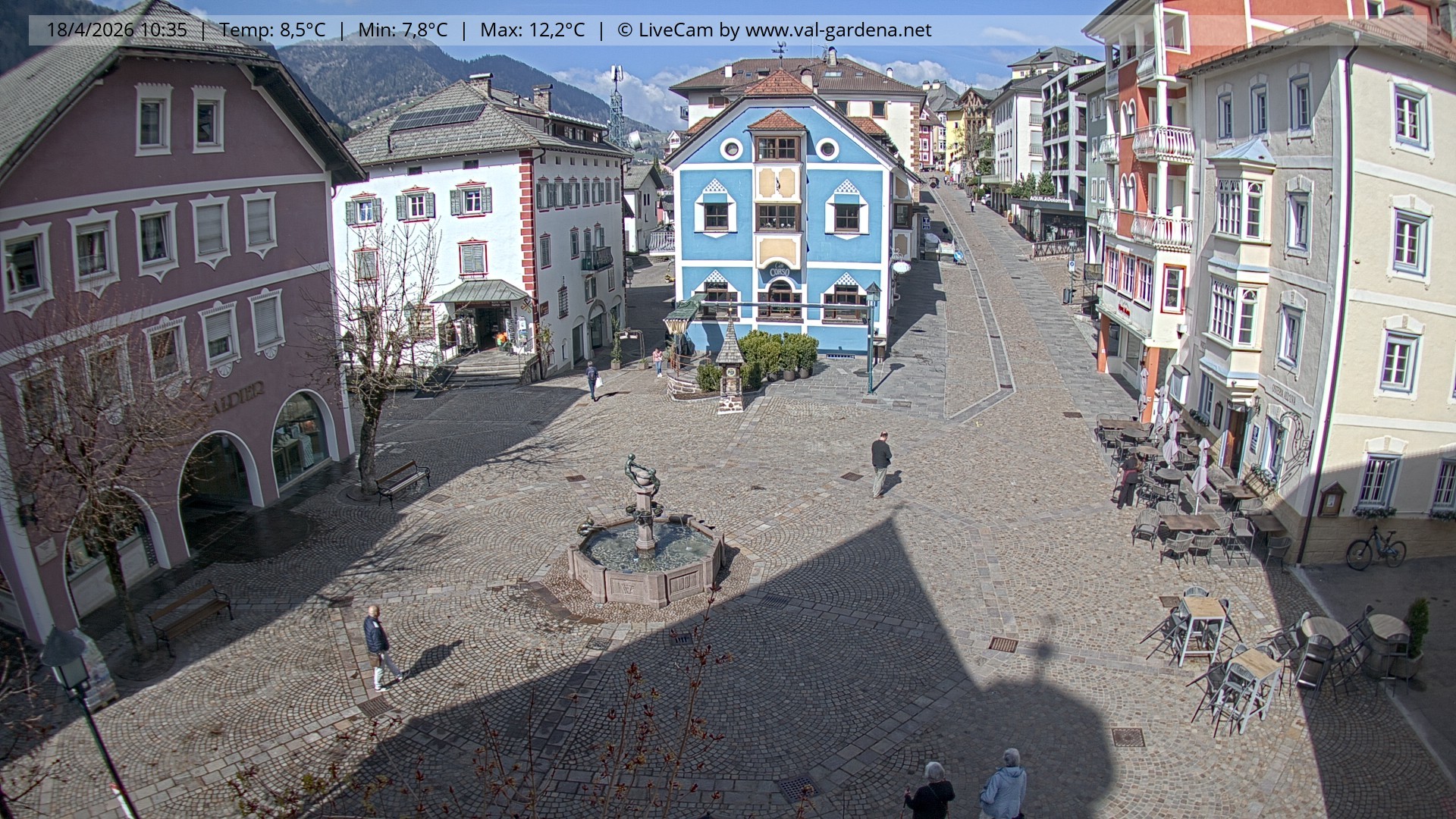 Archiv Foto Webcam St. Ulrich: Dorfzentrum