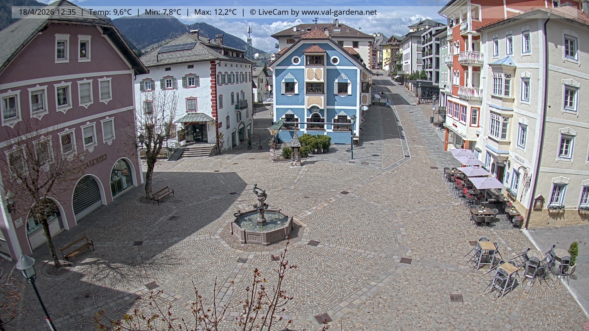 Archiv Foto Webcam St. Ulrich: Dorfzentrum