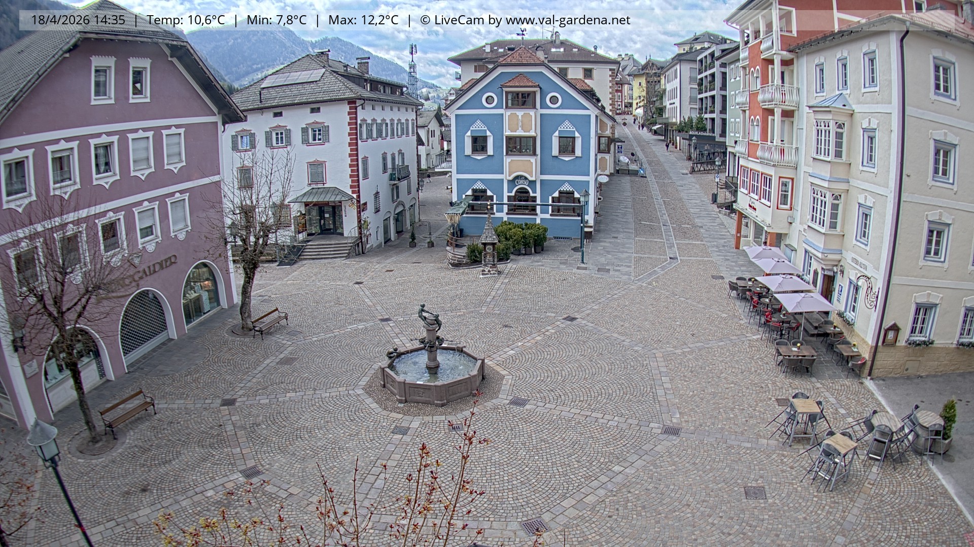 Archiv Foto Webcam St. Ulrich: Dorfzentrum