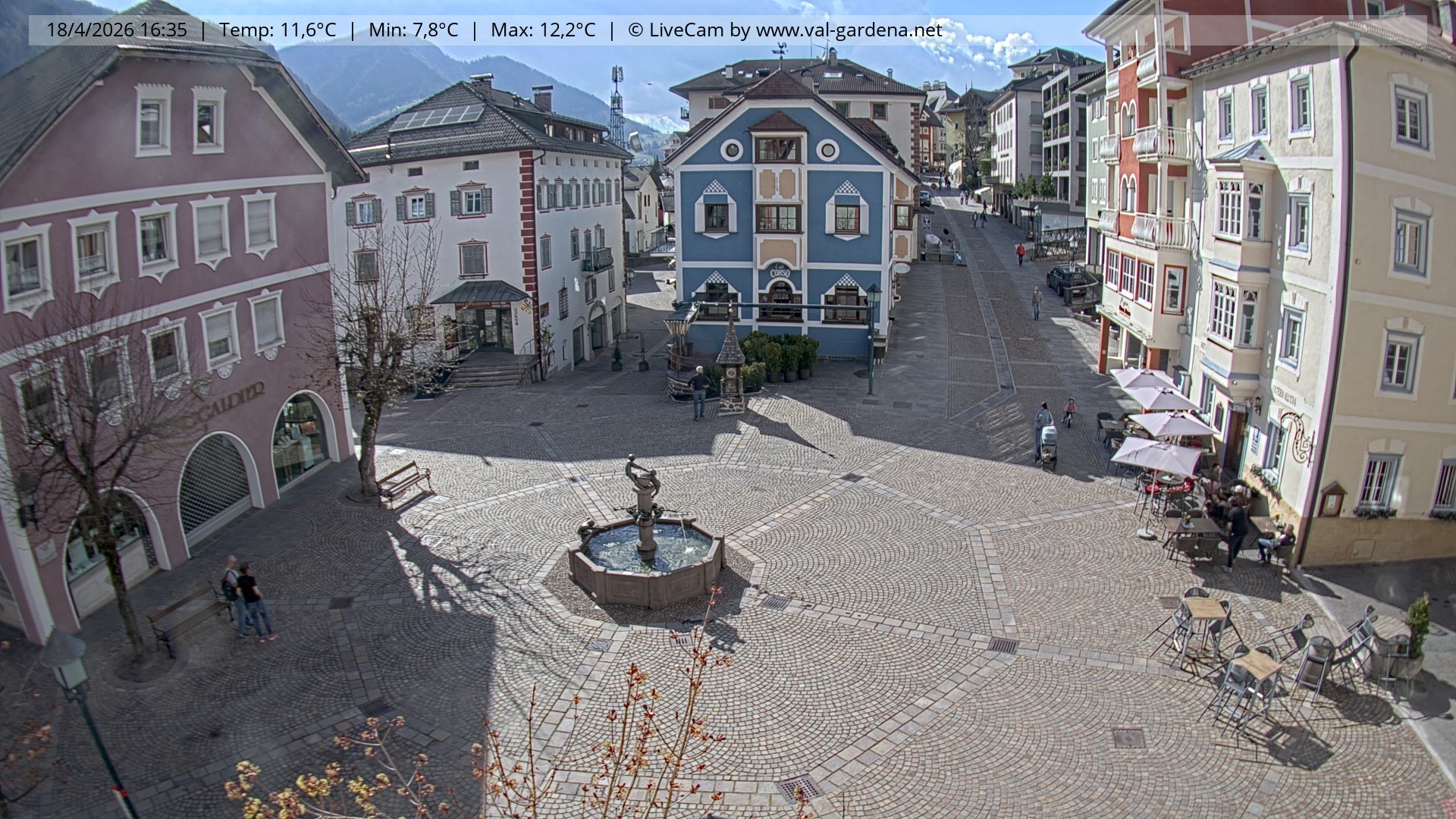 Archiv Foto Webcam St. Ulrich: Dorfzentrum