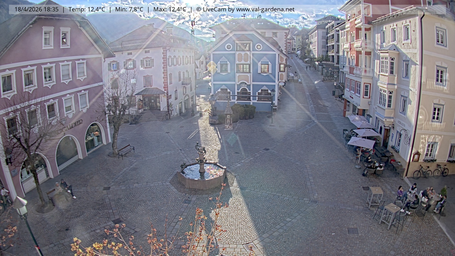 Archiv Foto Webcam St. Ulrich: Dorfzentrum