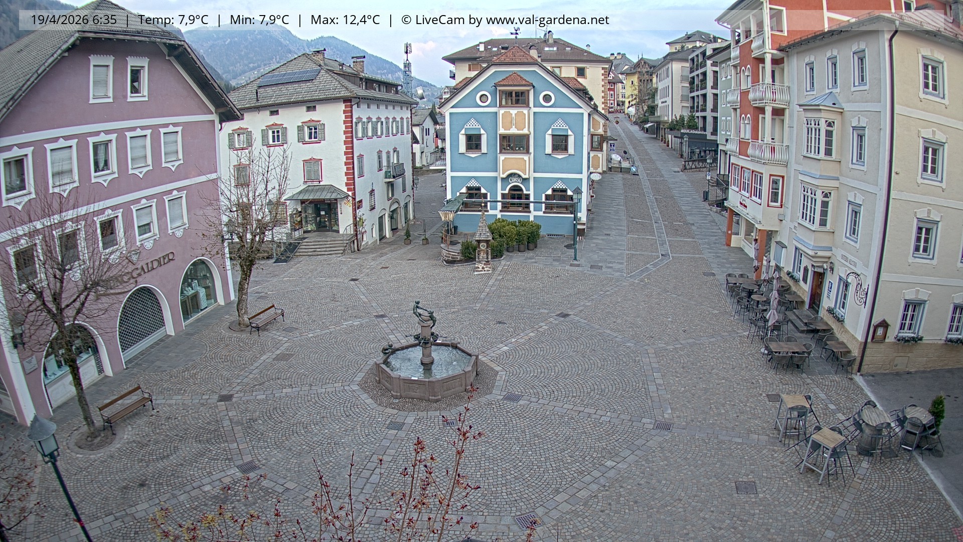 Archiv Foto Webcam St. Ulrich: Dorfzentrum