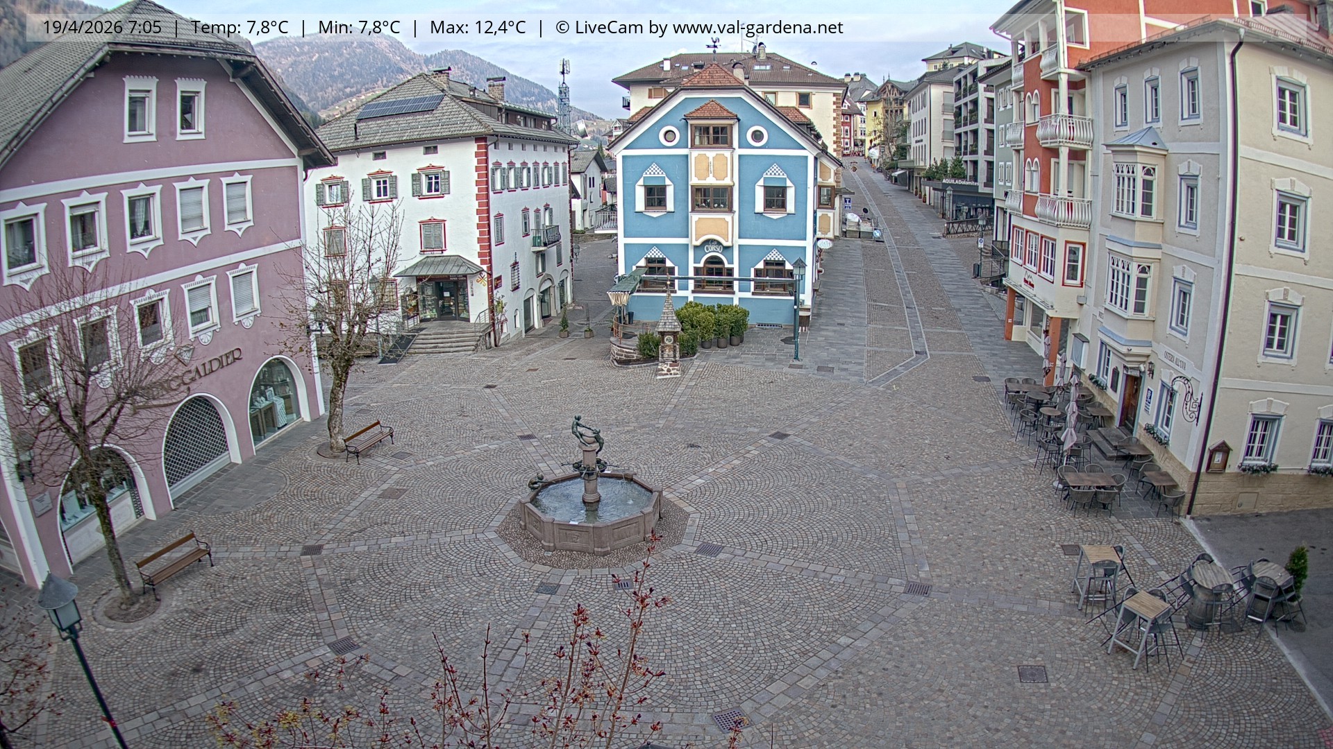 Archiv Foto Webcam St. Ulrich: Dorfzentrum