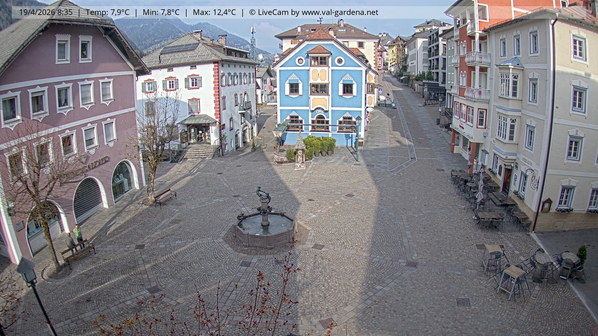 Archiv Foto Webcam St. Ulrich: Dorfzentrum