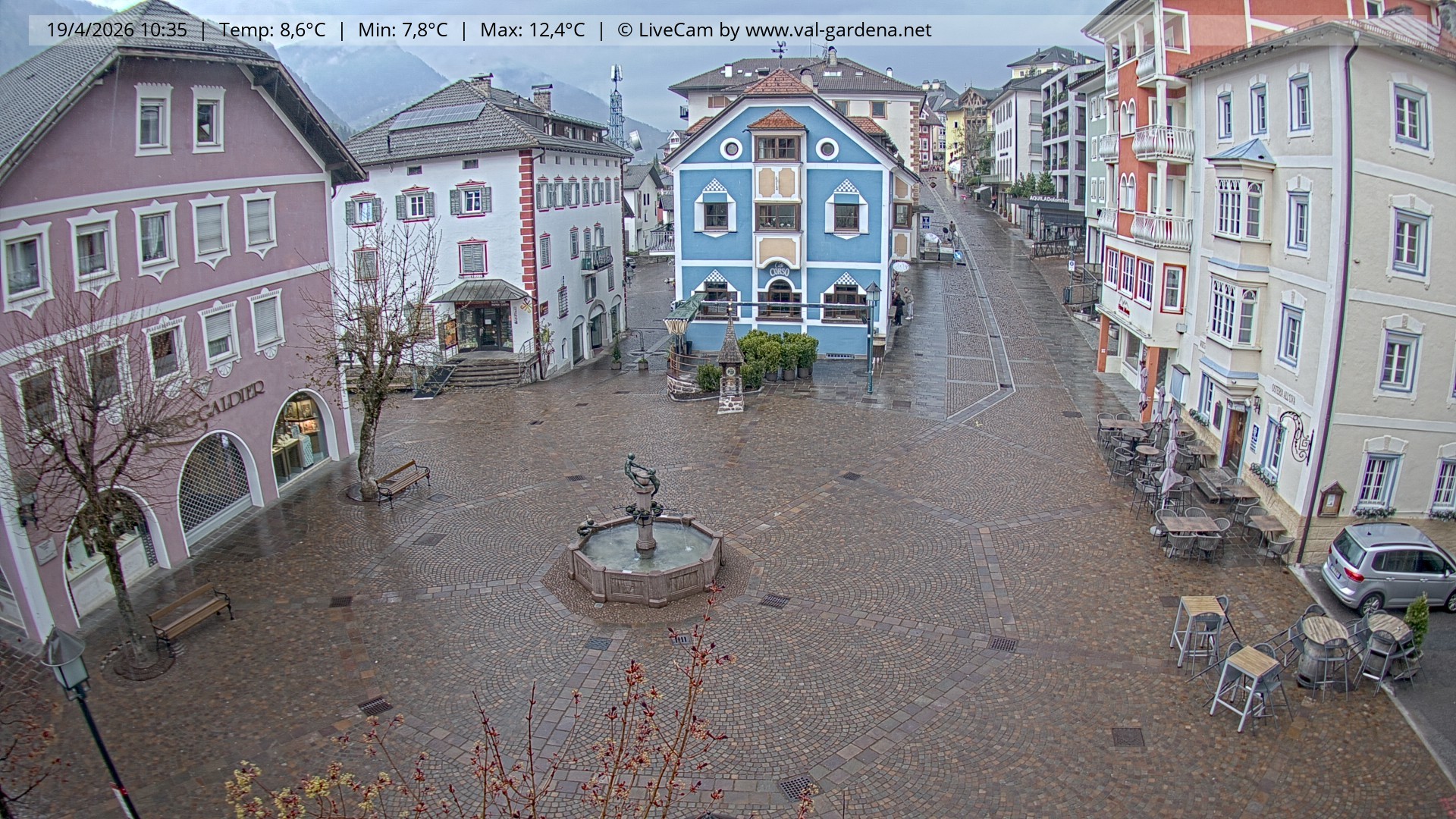Archiv Foto Webcam St. Ulrich: Dorfzentrum
