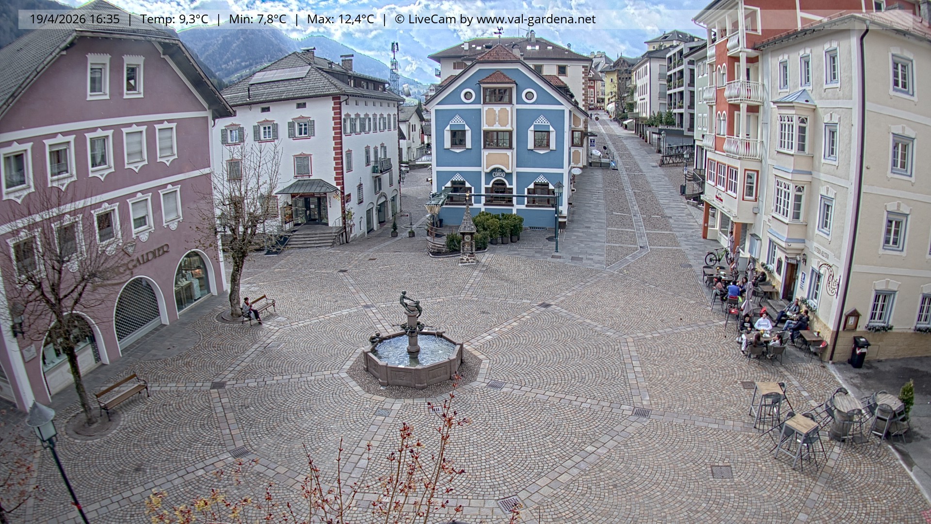 Archiv Foto Webcam St. Ulrich: Dorfzentrum