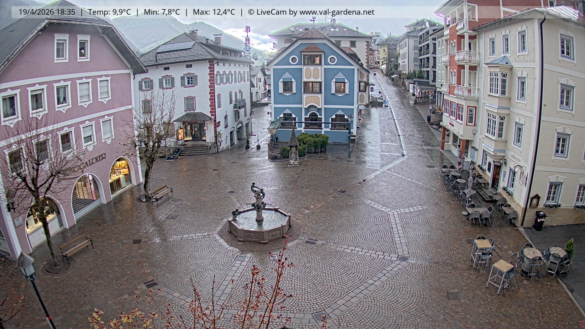 Archiv Foto Webcam St. Ulrich: Dorfzentrum
