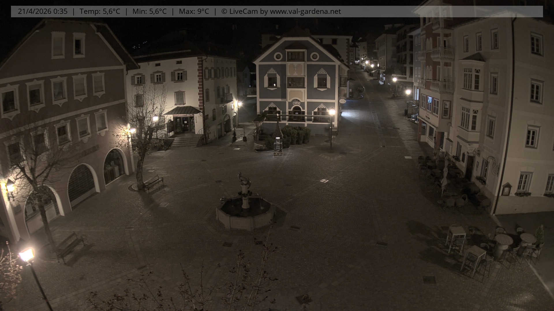 Archiv Foto Webcam St. Ulrich: Dorfzentrum