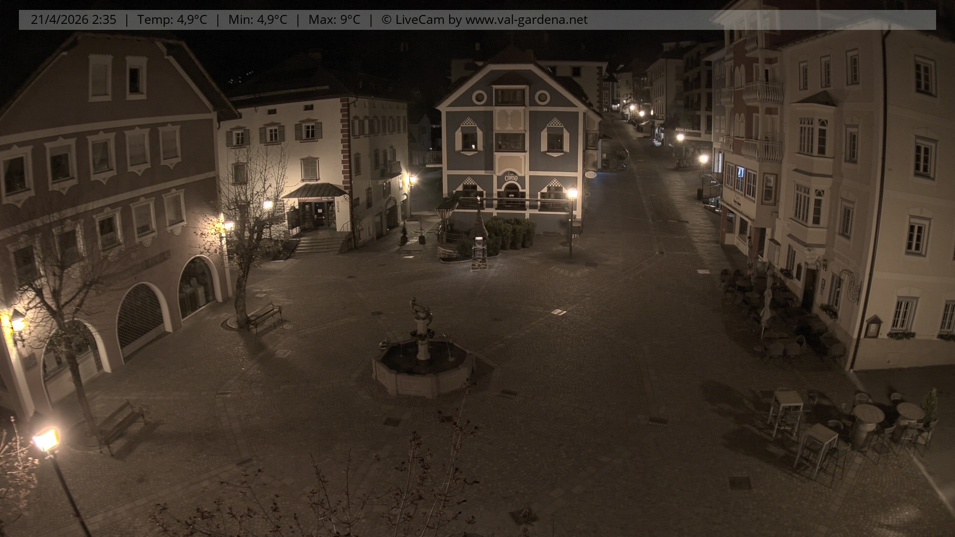 Archiv Foto Webcam St. Ulrich: Dorfzentrum