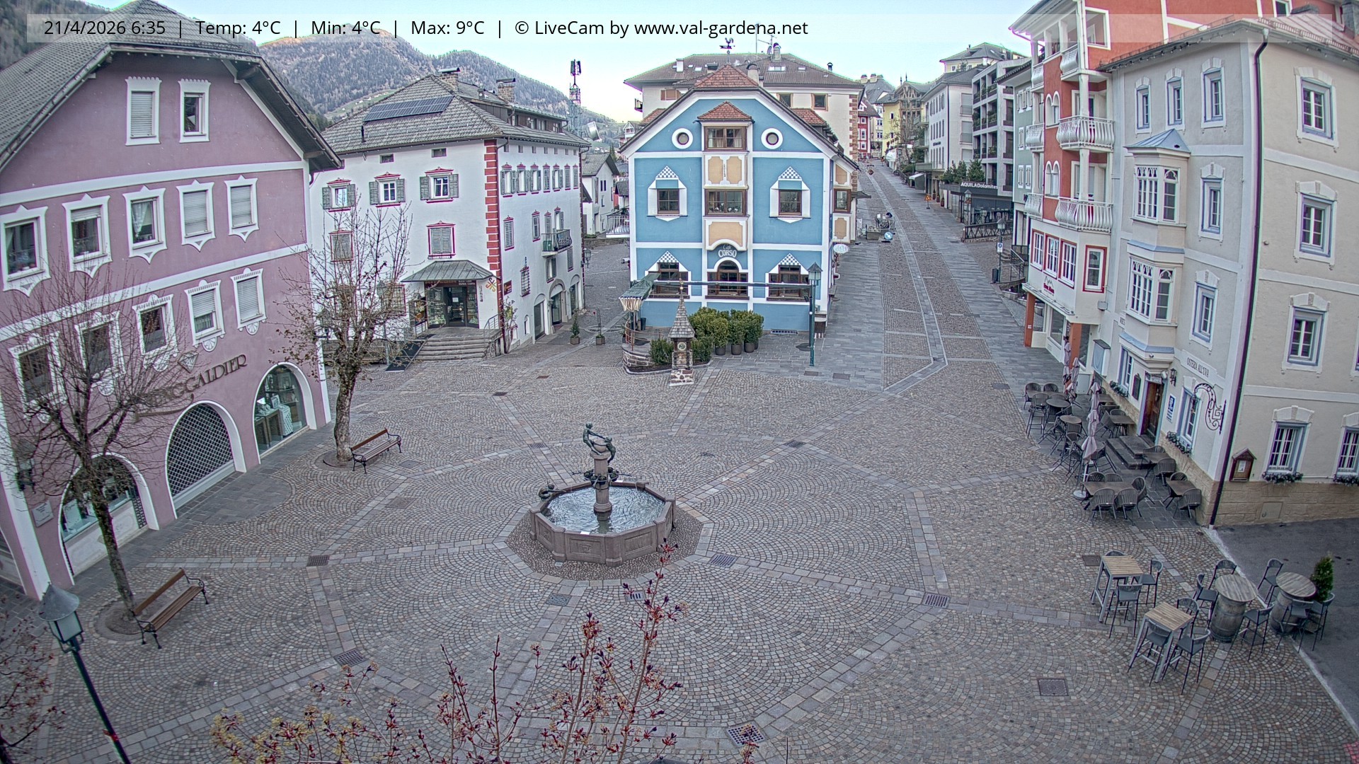 Archiv Foto Webcam St. Ulrich: Dorfzentrum