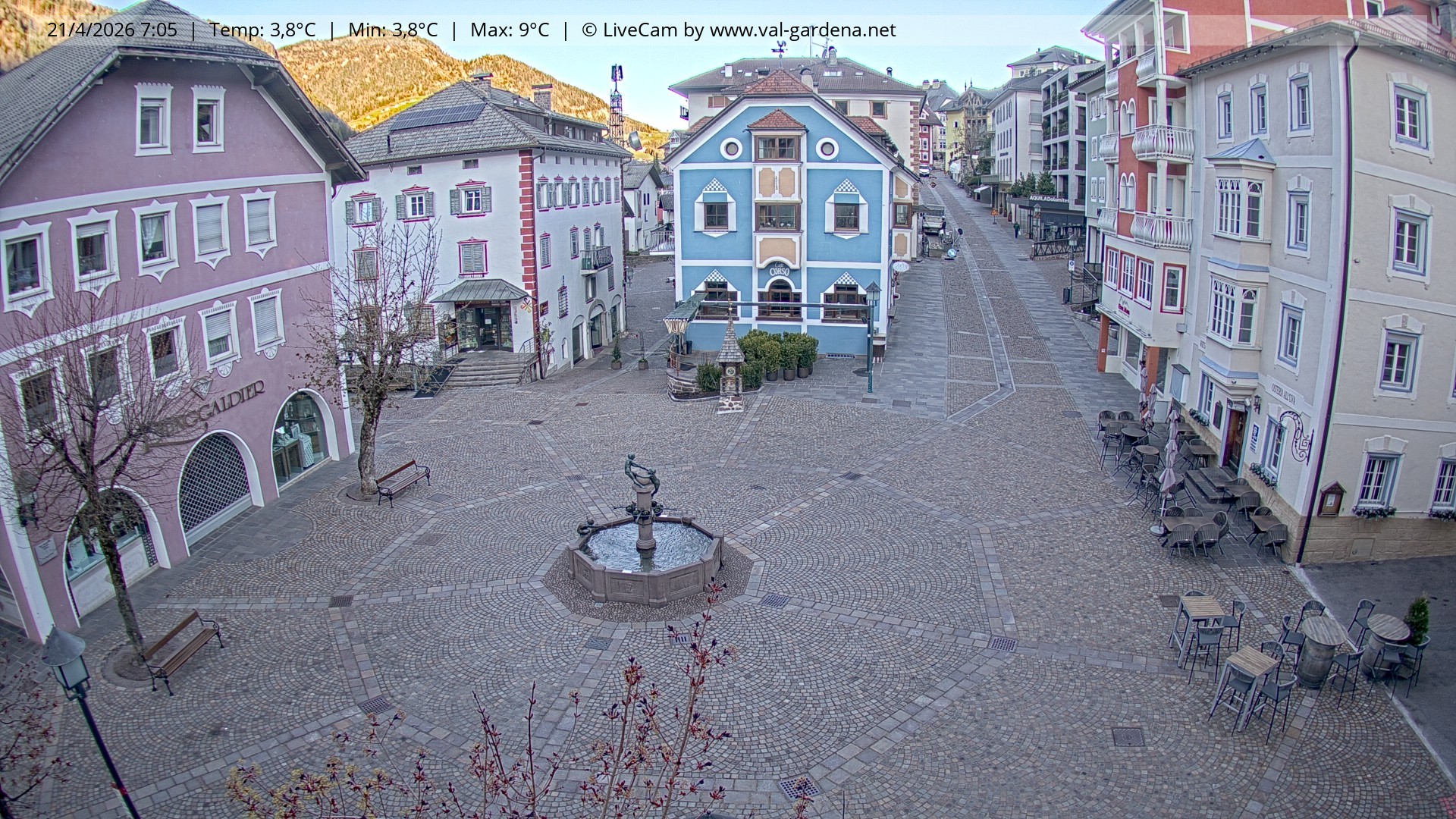 Archiv Foto Webcam St. Ulrich: Dorfzentrum