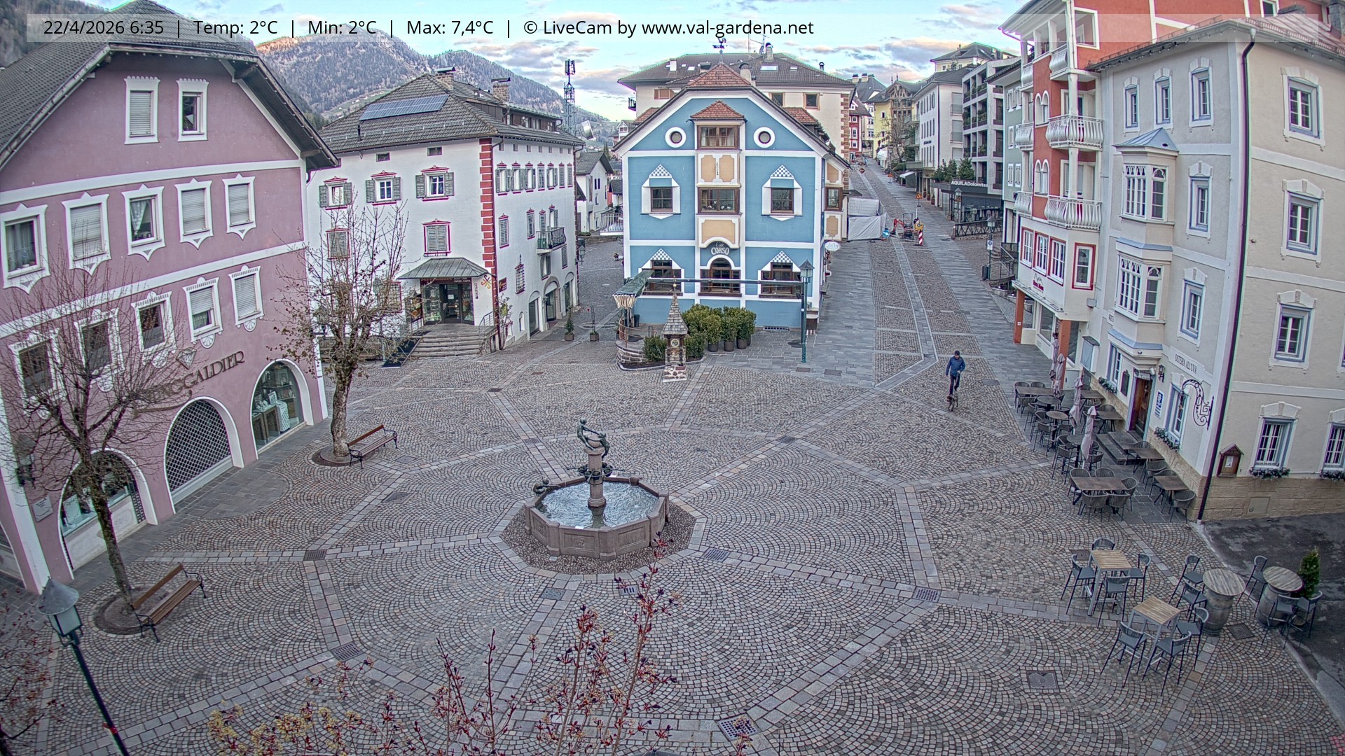 Archiv Foto Webcam St. Ulrich: Dorfzentrum