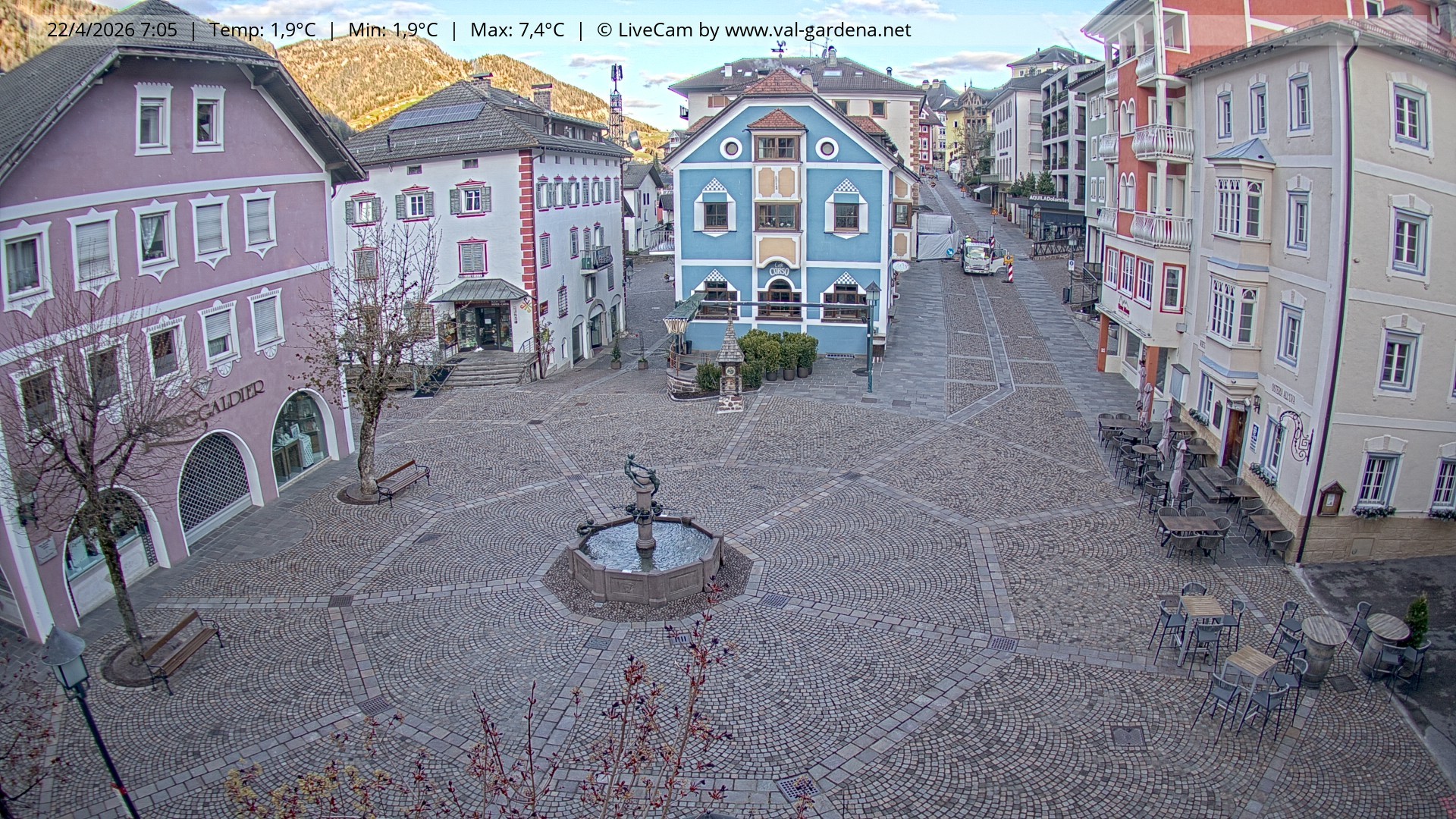 Archiv Foto Webcam St. Ulrich: Dorfzentrum