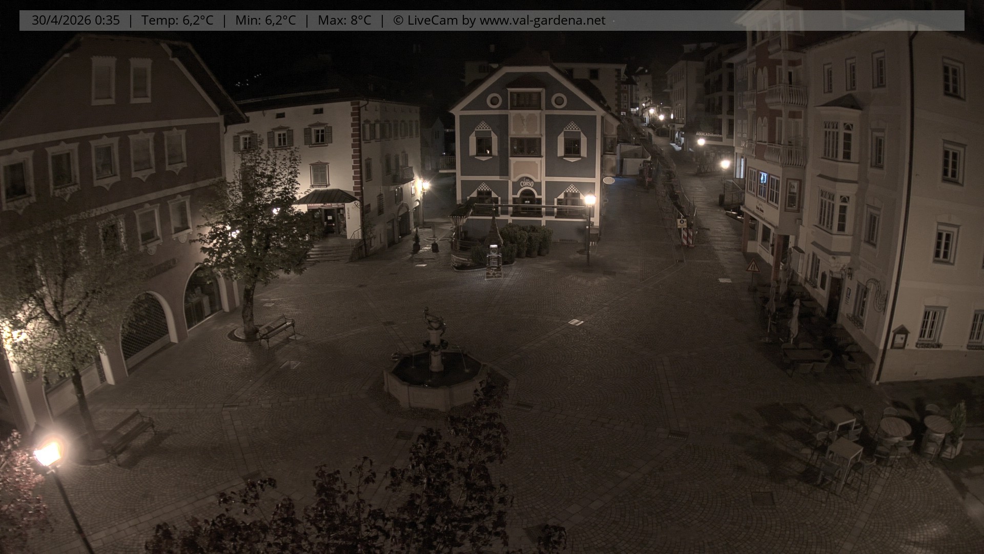 Archiv Foto Webcam St. Ulrich: Dorfzentrum