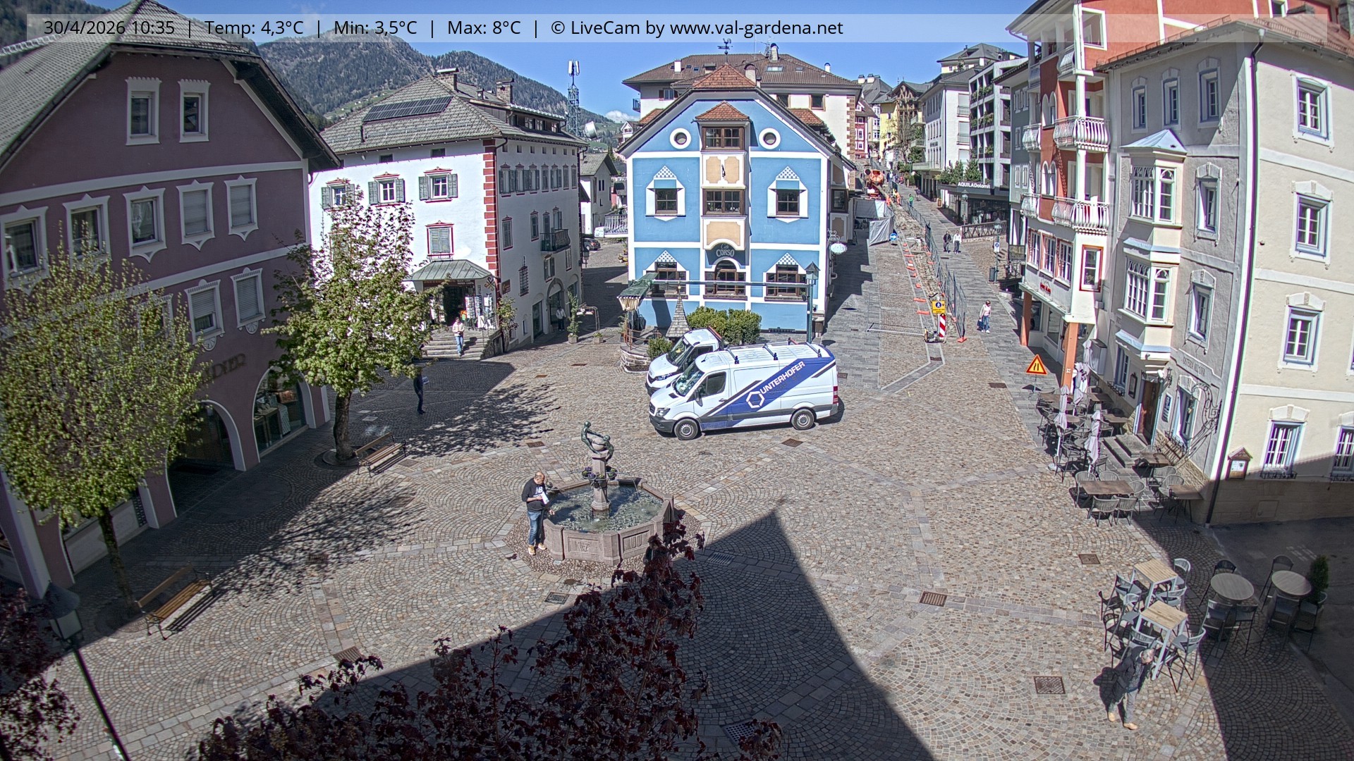 Archiv Foto Webcam St. Ulrich: Dorfzentrum