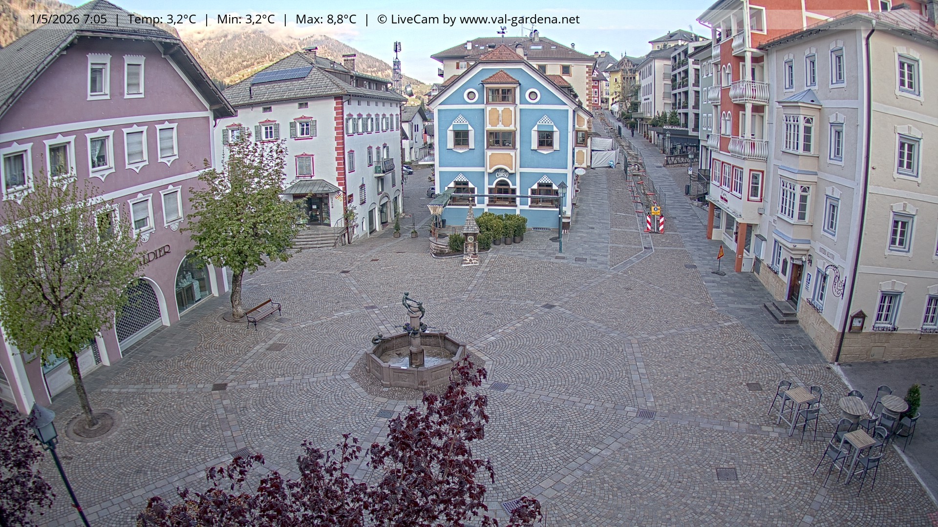 Archiv Foto Webcam St. Ulrich: Dorfzentrum