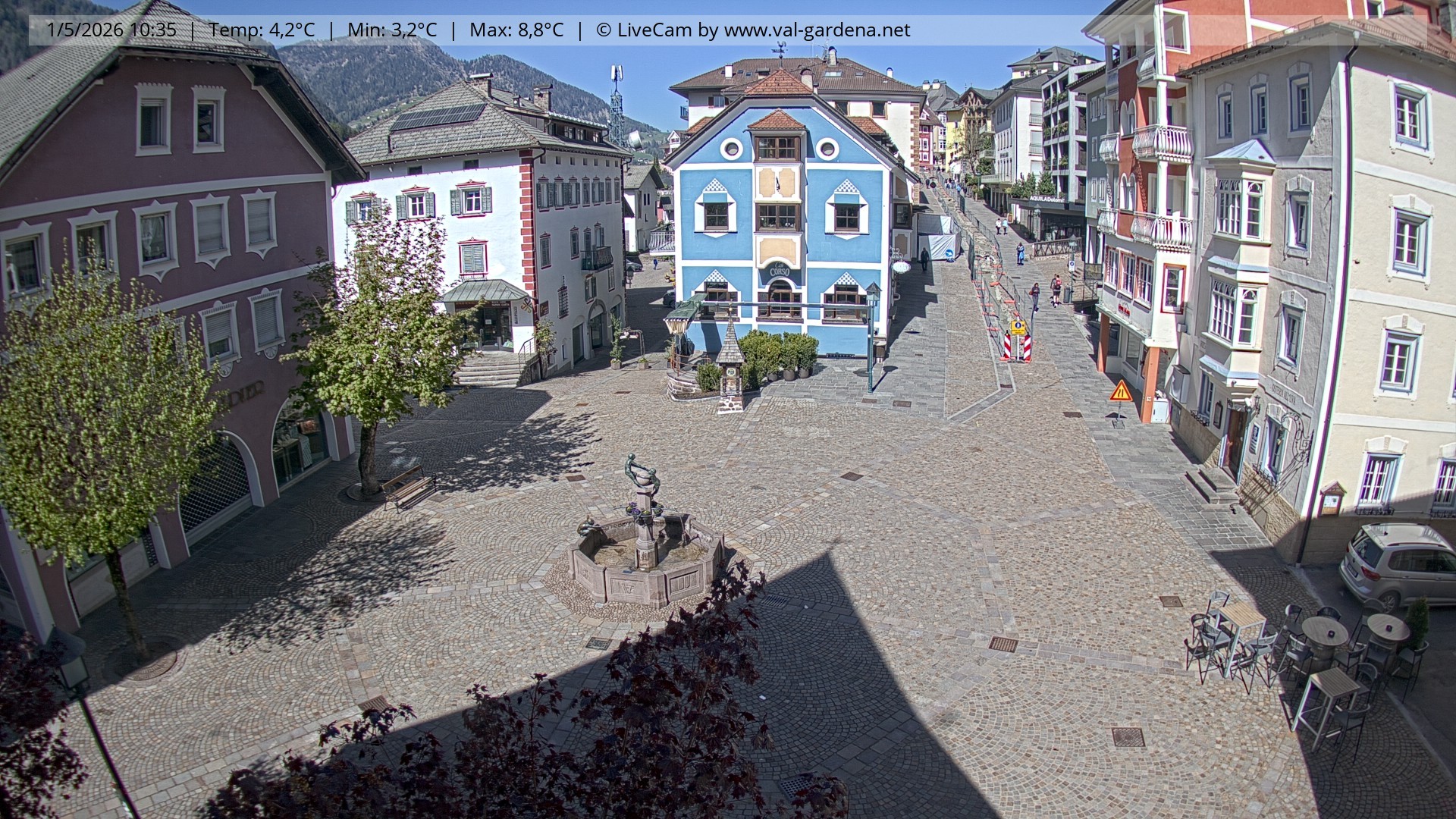 Archiv Foto Webcam St. Ulrich: Dorfzentrum