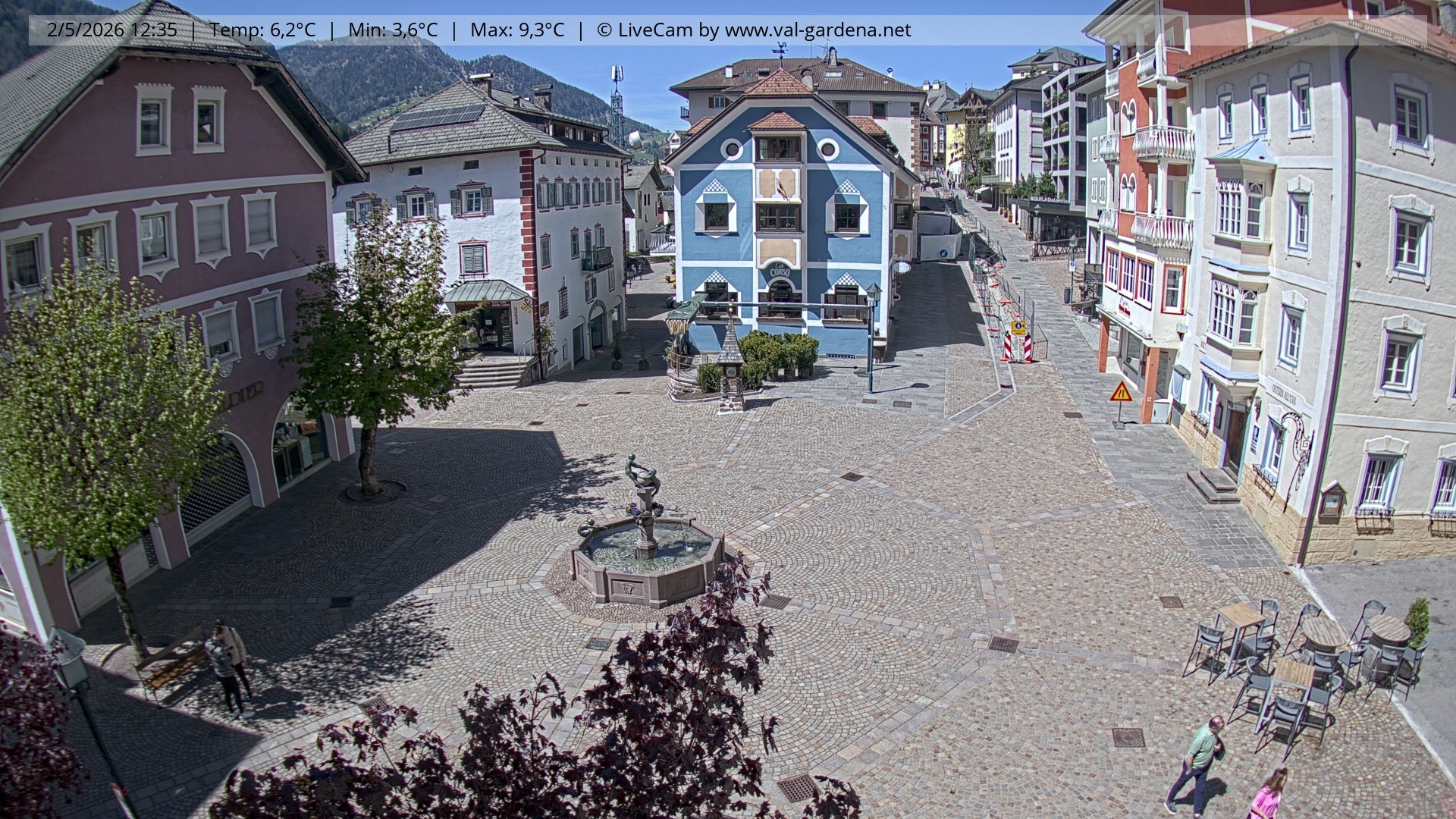 Archiv Foto Webcam St. Ulrich: Dorfzentrum